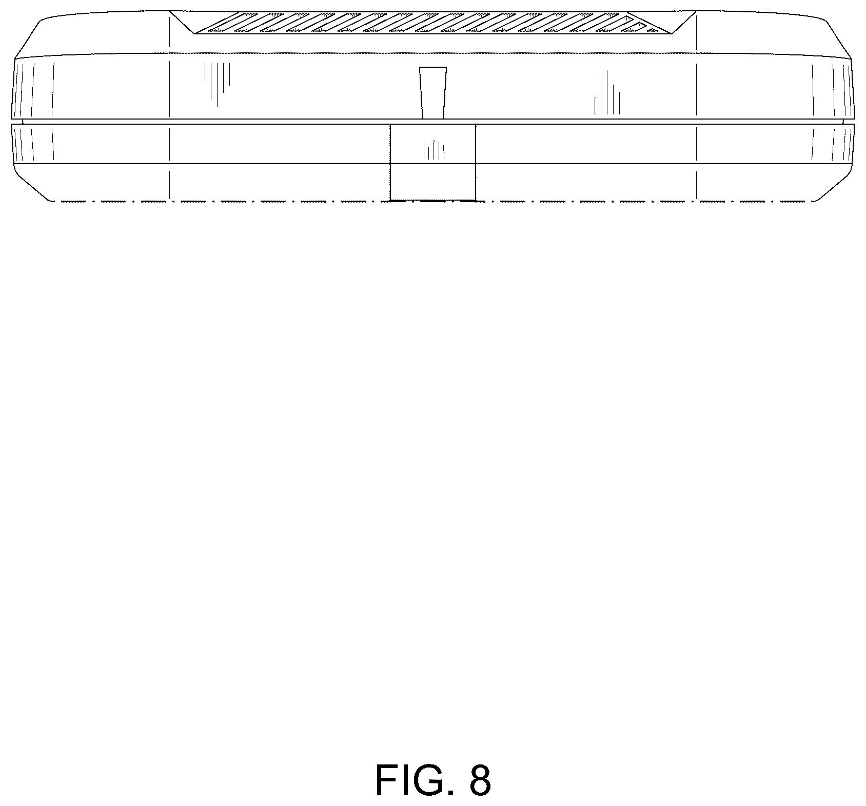Patent USD1123882 Figure 8 – Small remote operating device for an automatic door controller