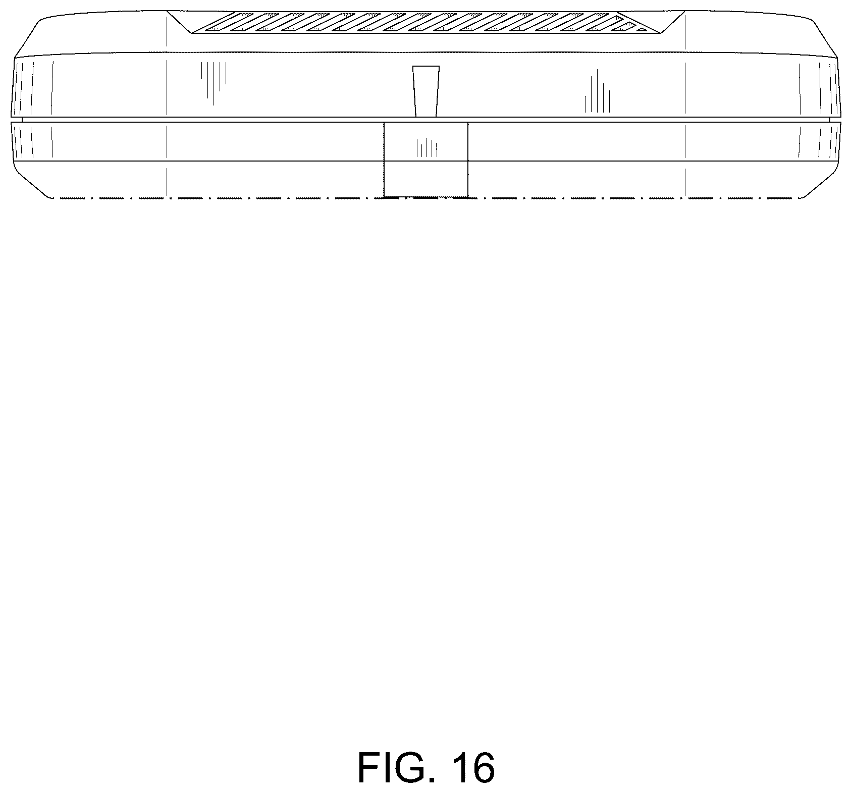Patent USD1123882 Figure 16 – Small remote operating device for an automatic door controller