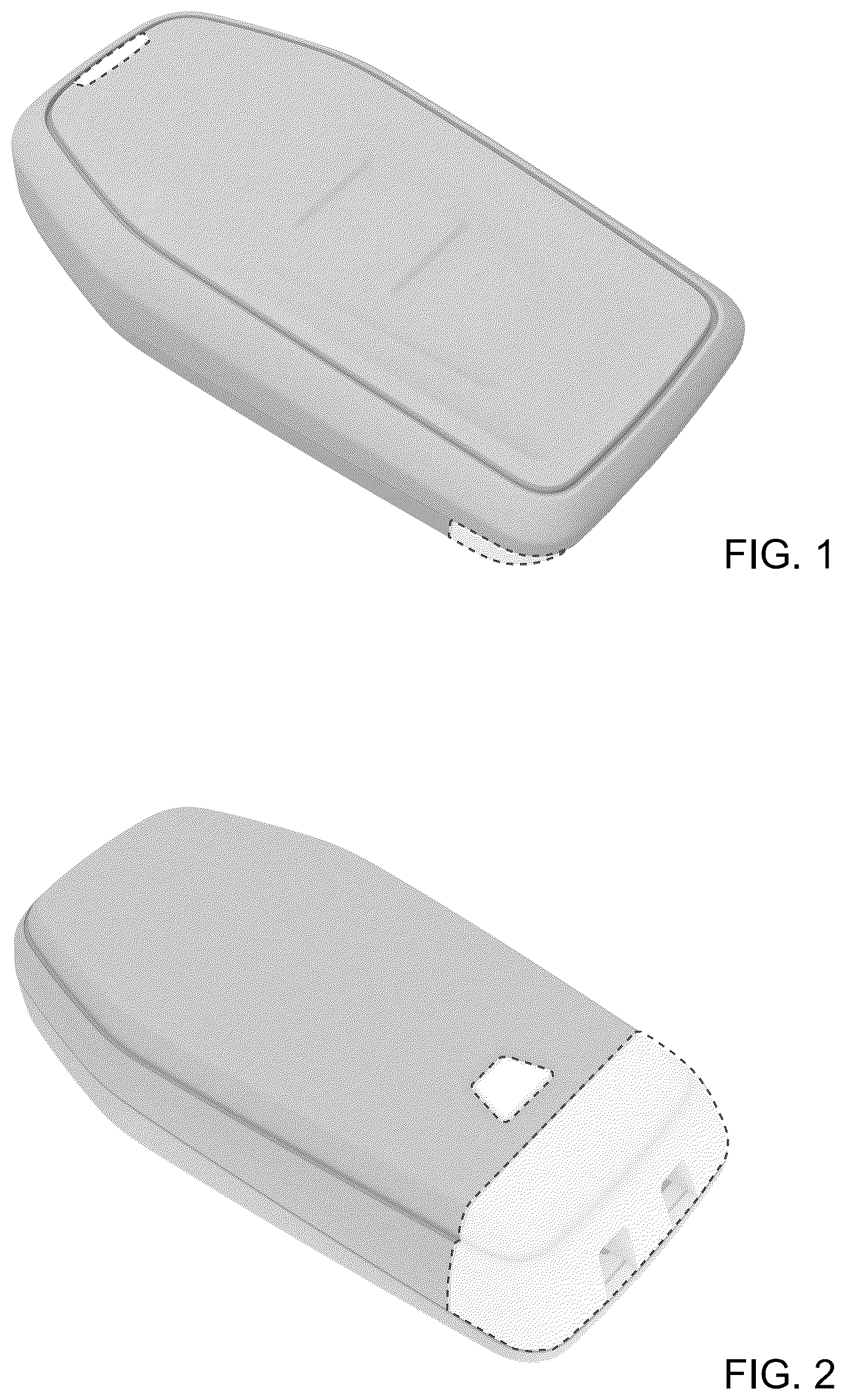 Patent USD1123883 Figure 1 – Key fob