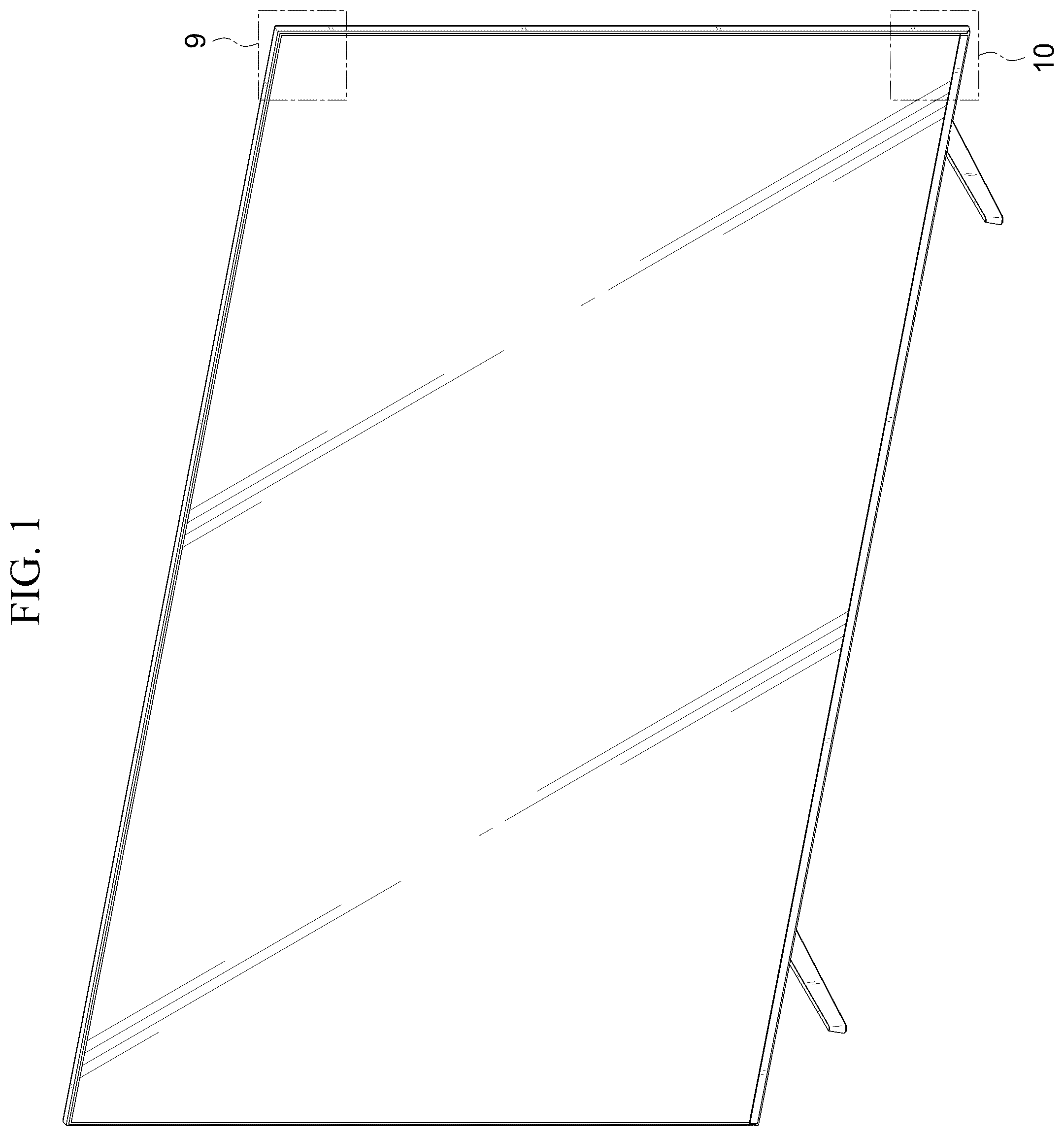 Patent USD1123888 Figure 1 – Television receiver