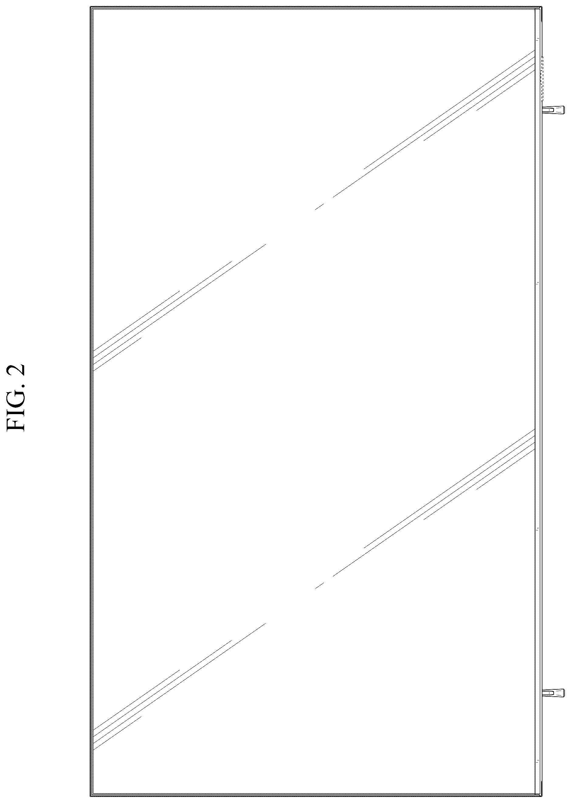 Patent USD1123888 Figure 2 – Television receiver