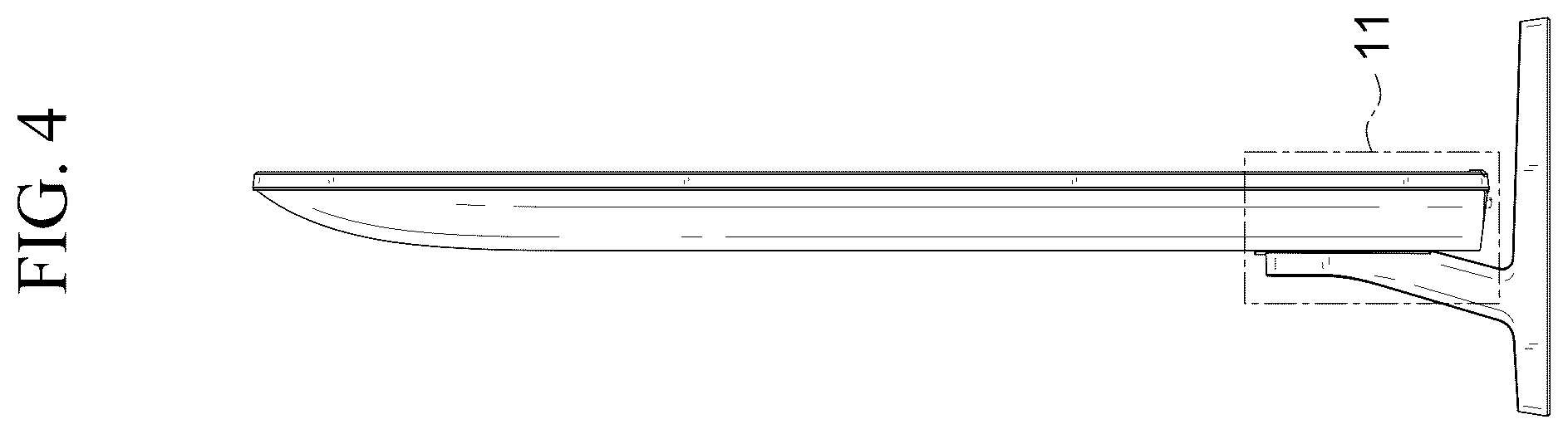 Patent USD1123888 Figure 4 – Television receiver