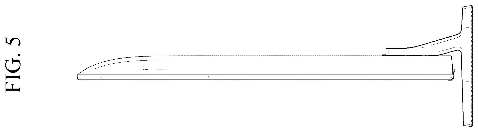 Patent USD1123888 Figure 5 – Television receiver