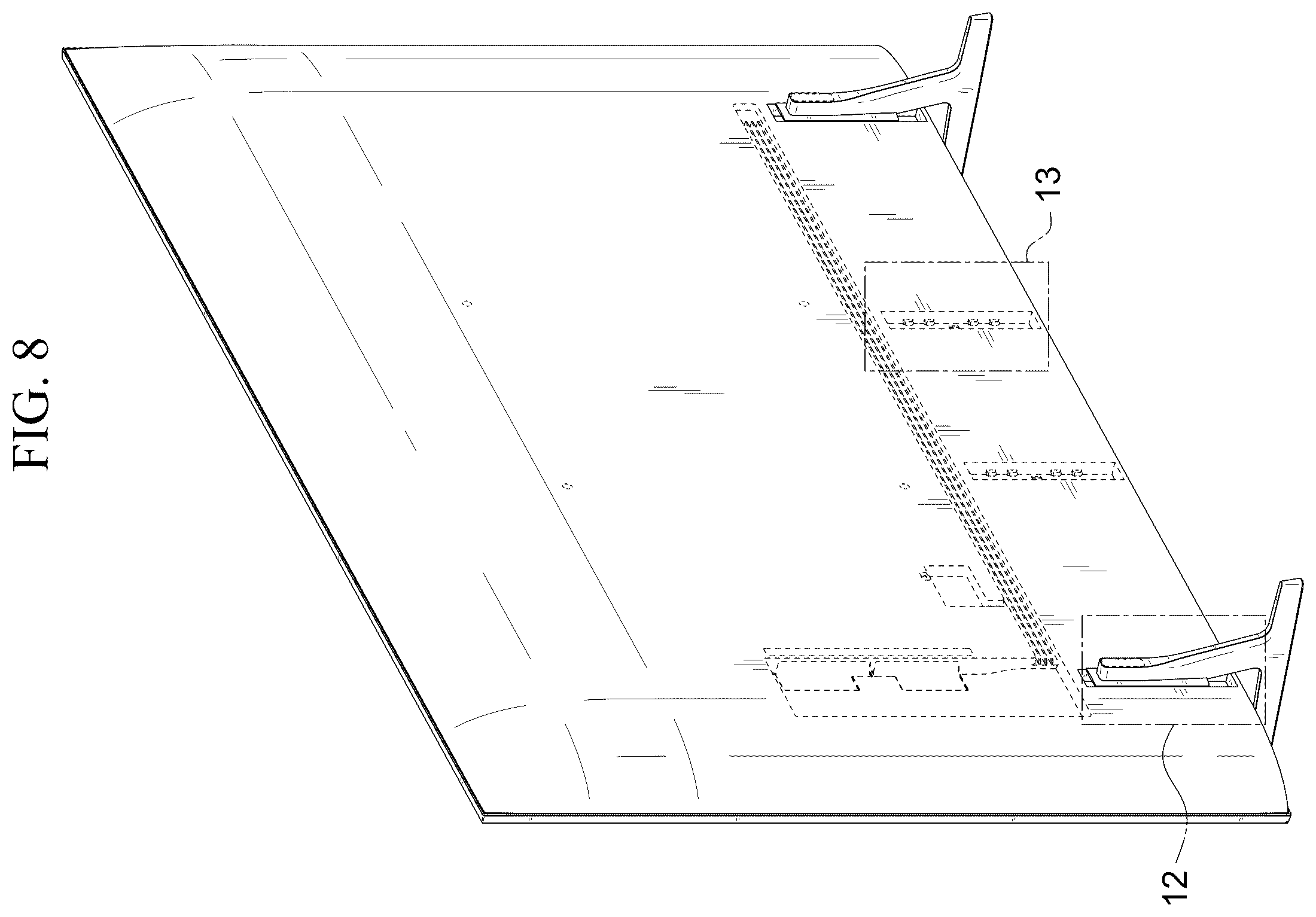 Patent USD1123888 Figure 8 – Television receiver