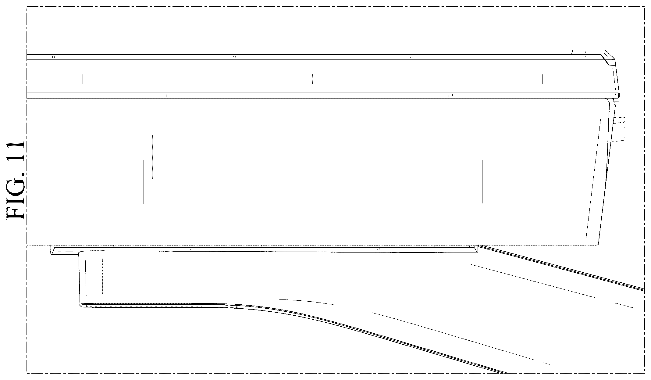 Patent USD1123888 Figure 11 – Television receiver