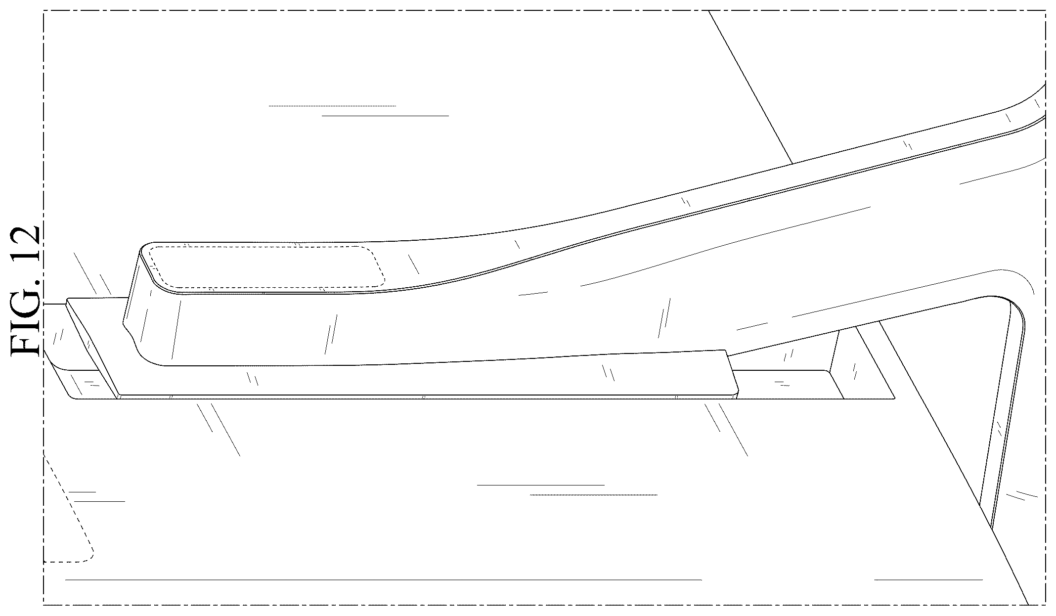 Patent USD1123888 Figure 12 – Television receiver