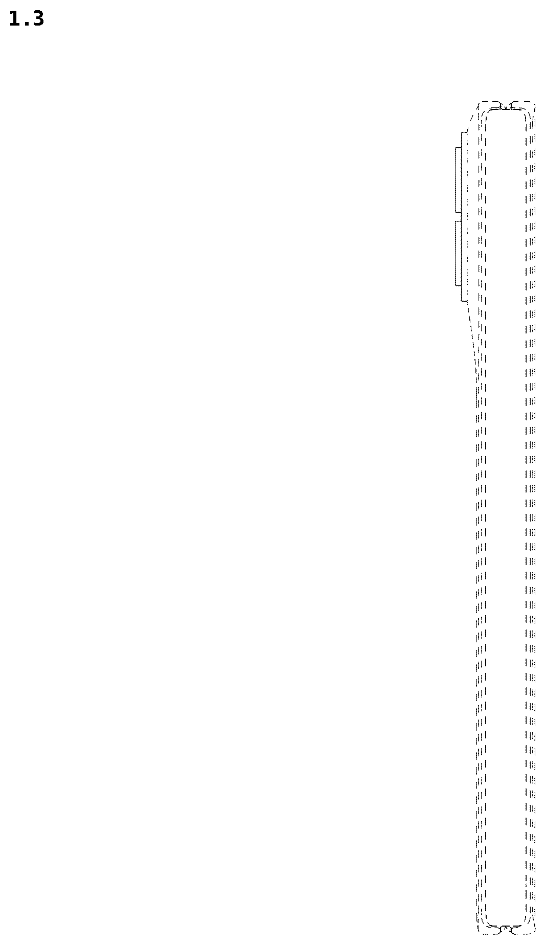 Patent USD1123889 Figure 3 – Mobile phone