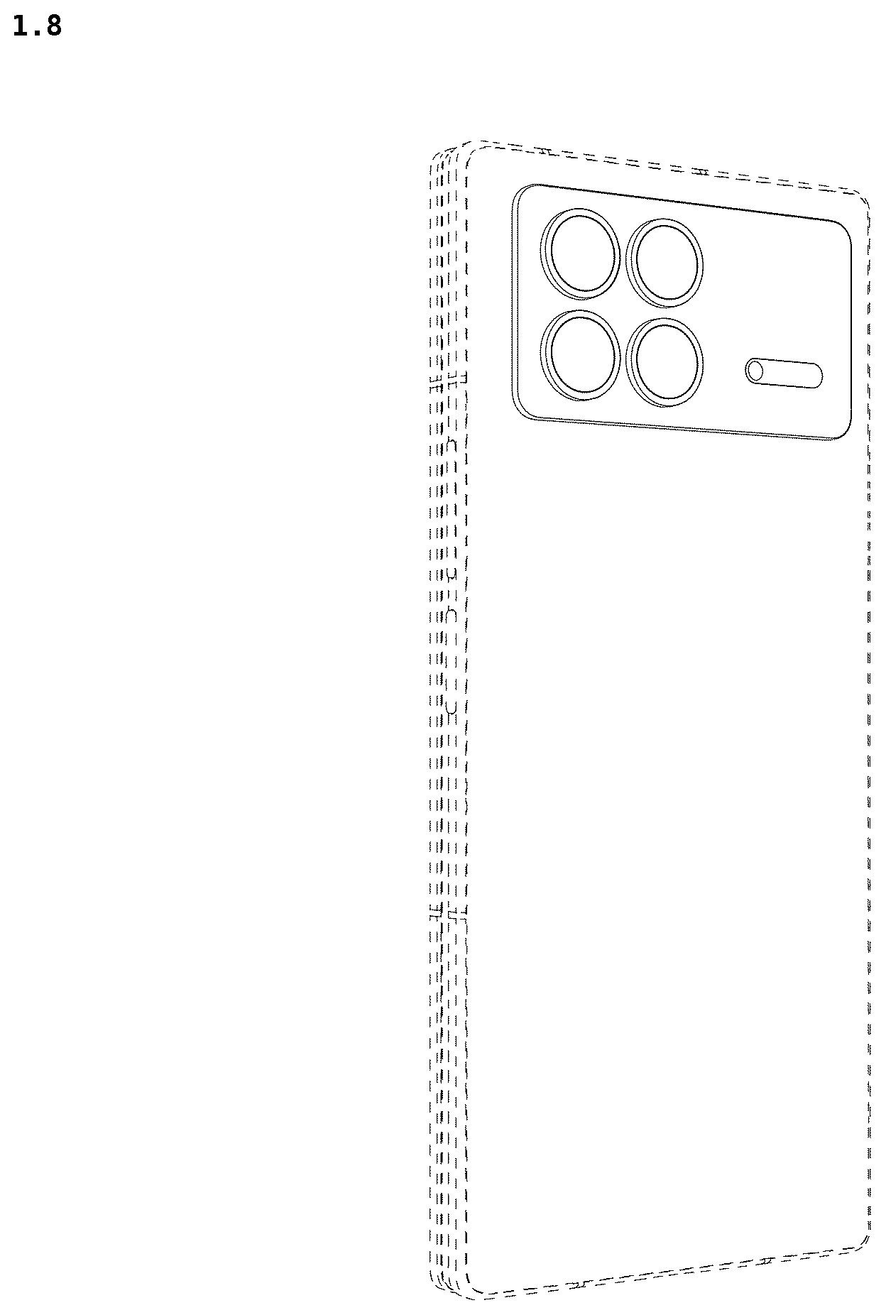 Patent USD1123889 Figure 8 – Mobile phone