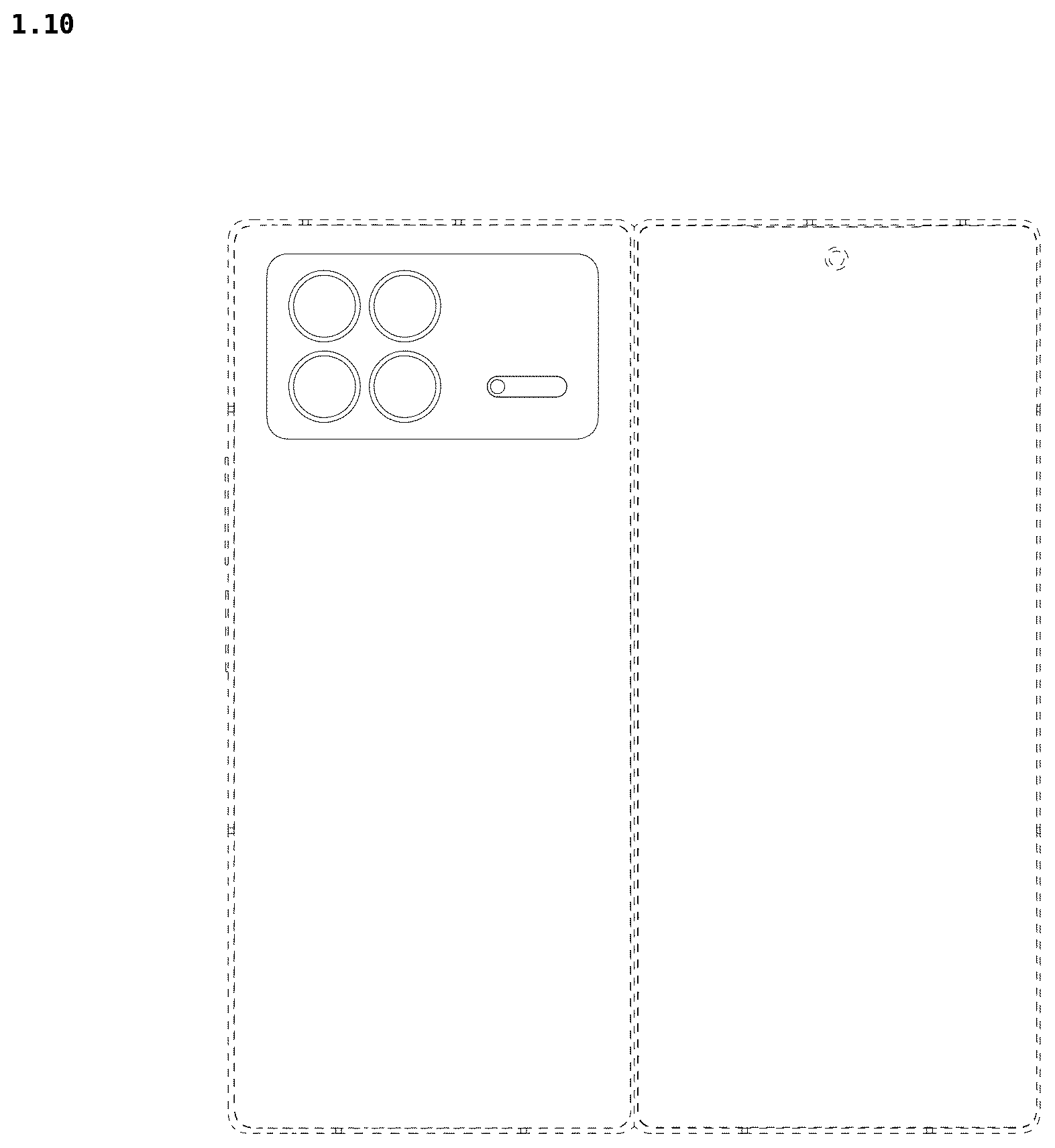 Patent USD1123889 Figure 10 – Mobile phone