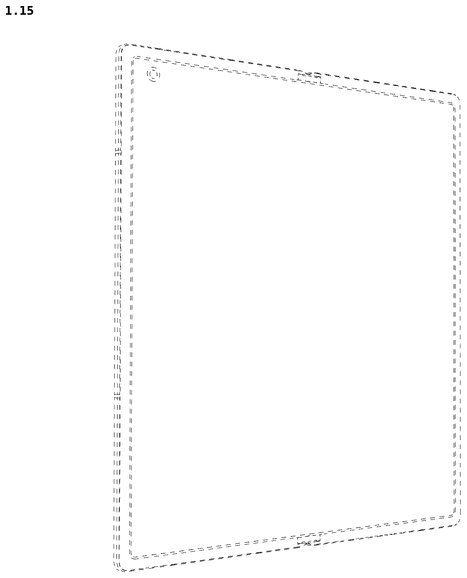 Patent USD1123889 Figure 15 – Mobile phone