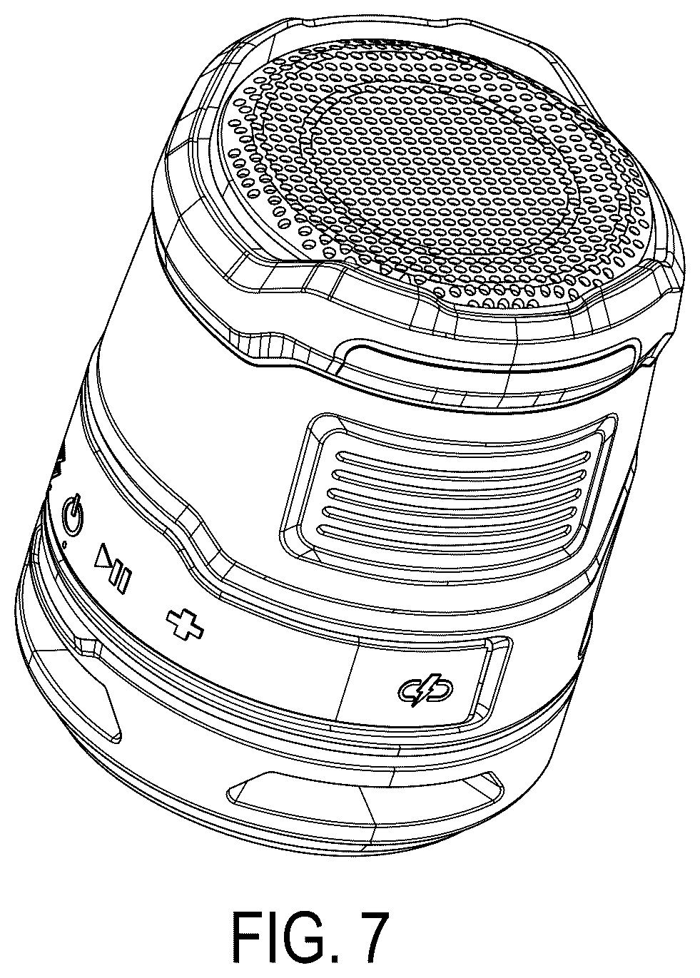 Patent USD1123900 Figure 4 – Speaker