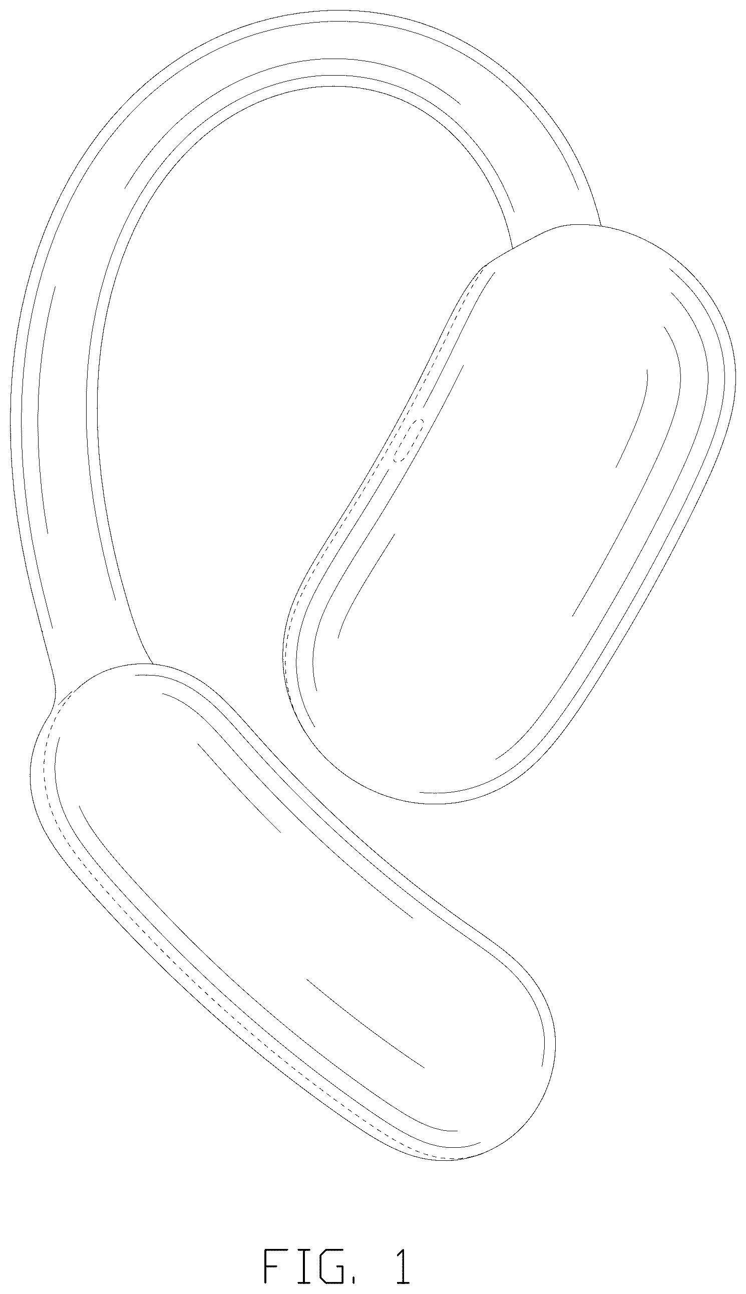 Patent USD1123904 — Earphone — Figure 1