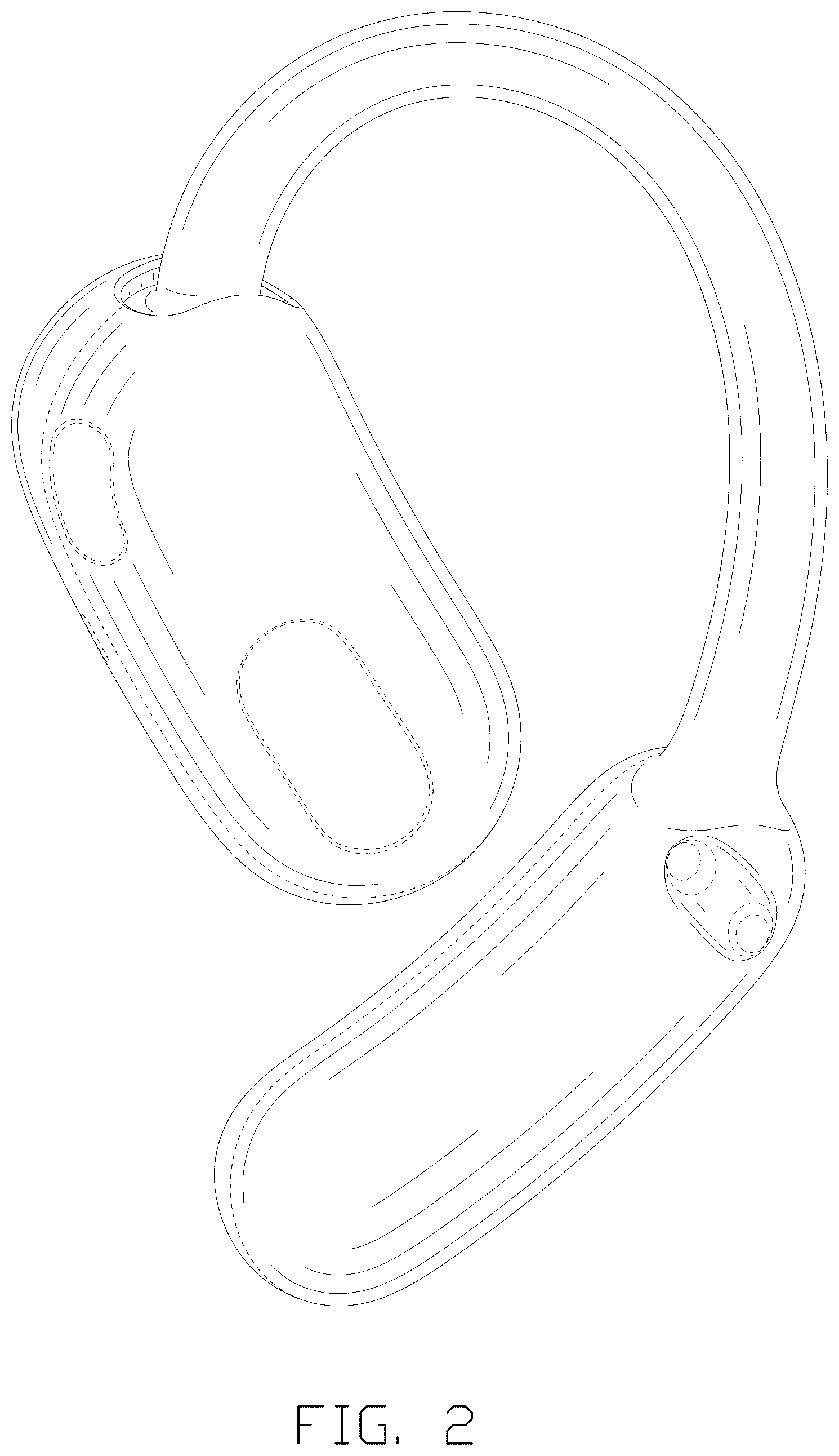 Patent USD1123904 Figure 2 – Earphone