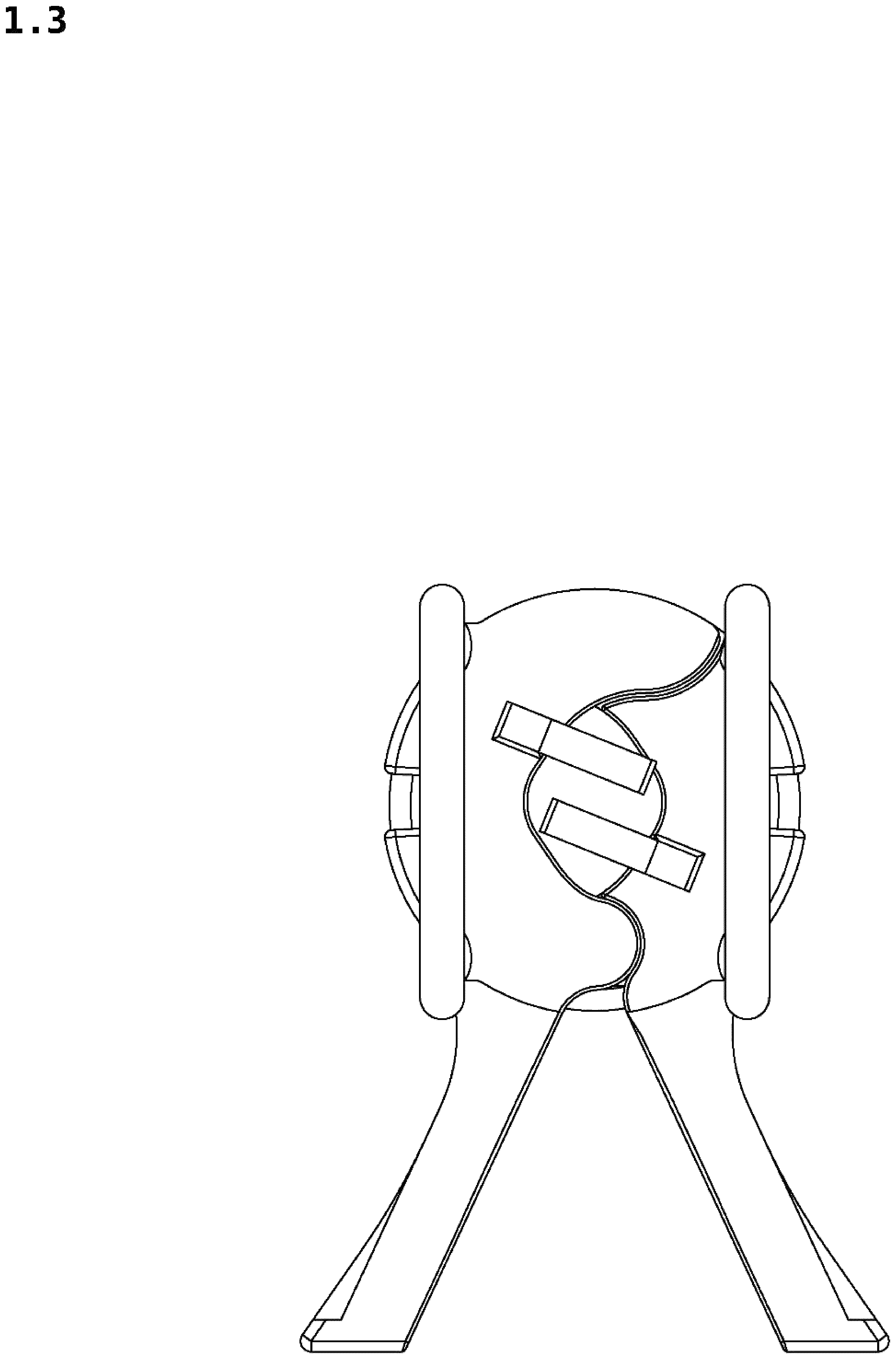 Patent USD1123906 Figure 3 – Wind hood holder for microphones