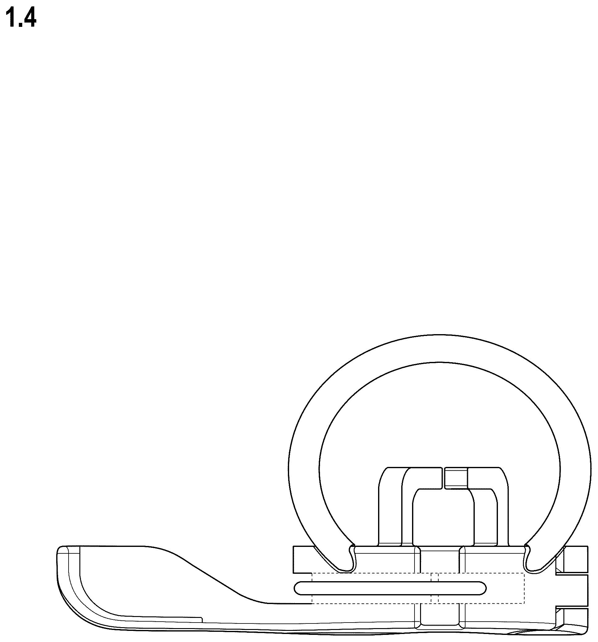 Patent USD1123906 Figure 4 – Wind hood holder for microphones