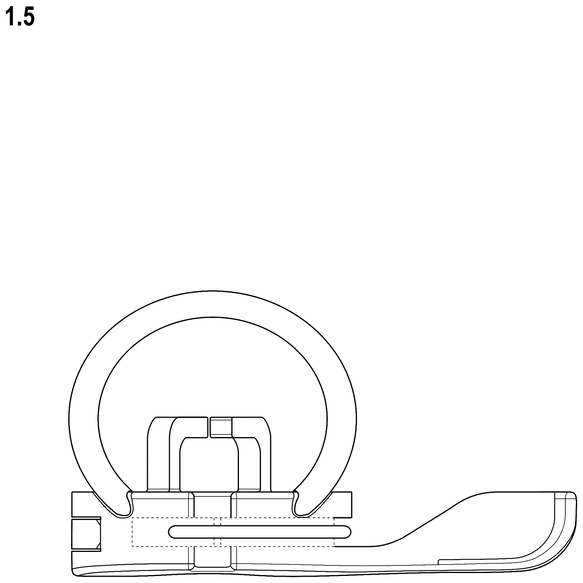 Patent USD1123906 Figure 5 – Wind hood holder for microphones