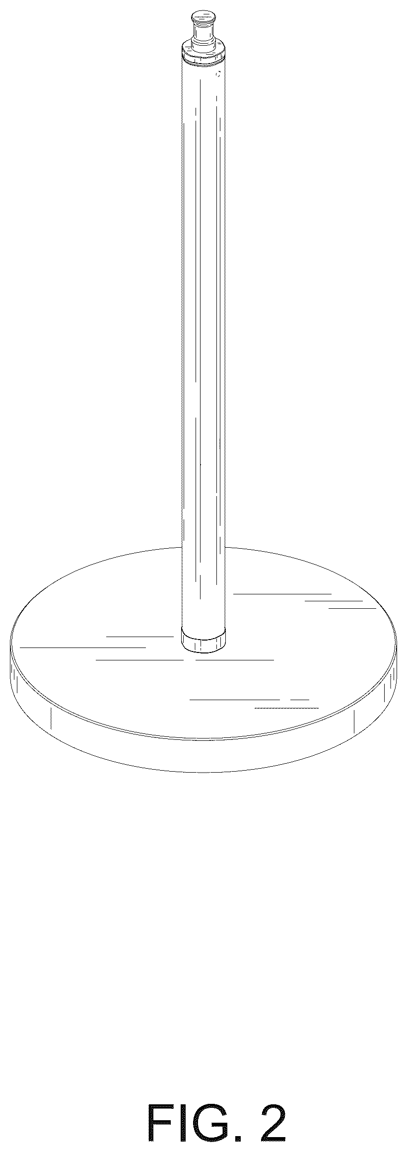 Patent USD1123907 Figure 2 – Microphone stand