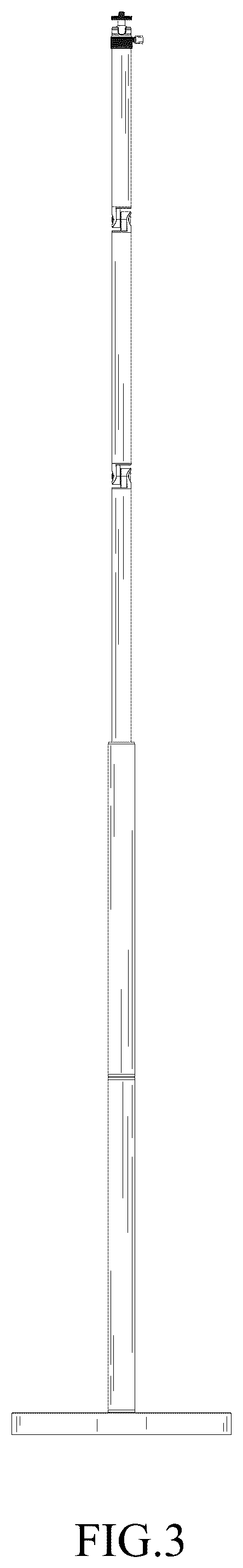 Patent USD1123908 Figure 3 – Microphone stand
