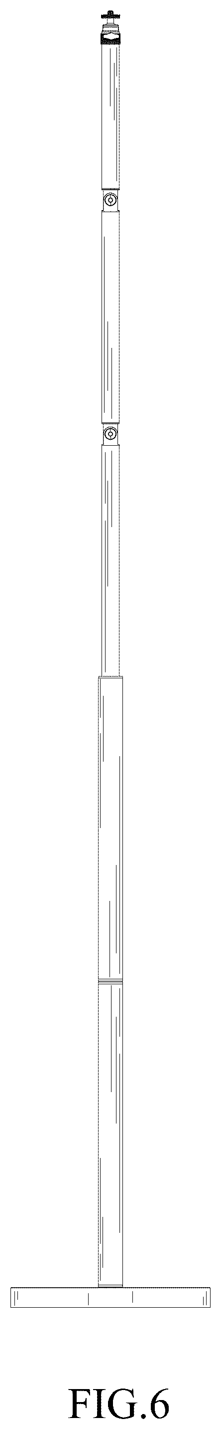 Patent USD1123908 Figure 6 – Microphone stand