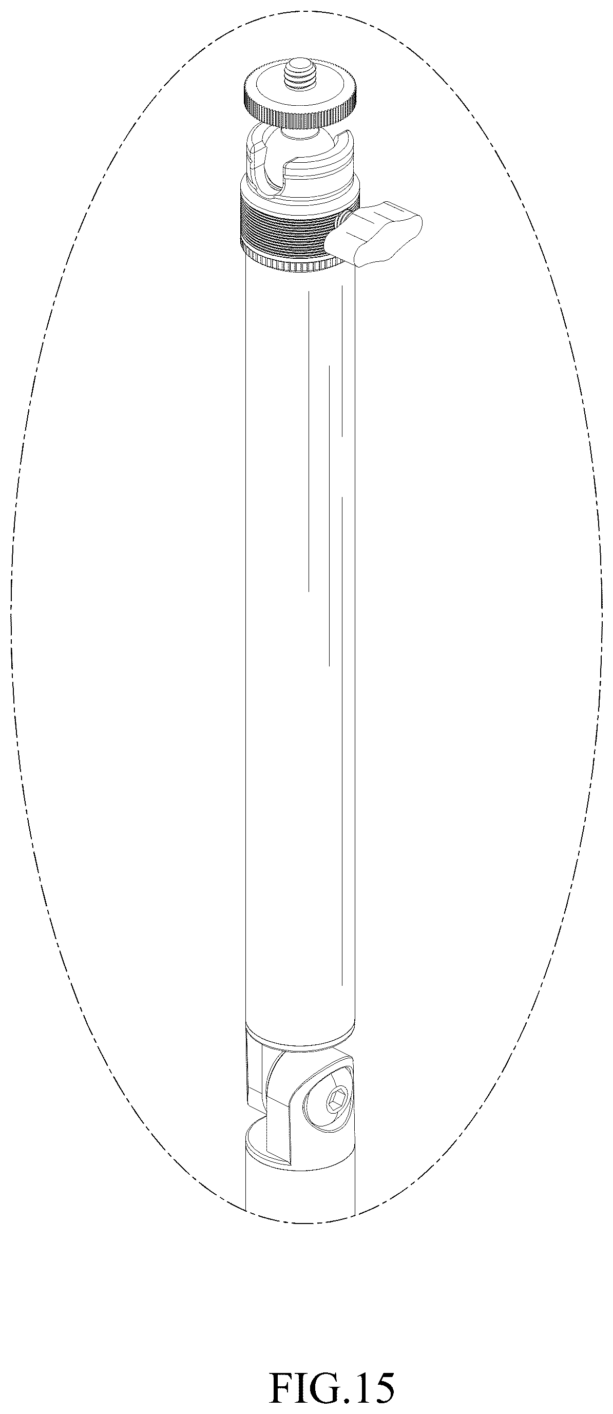 Patent USD1123908 Figure 15 – Microphone stand