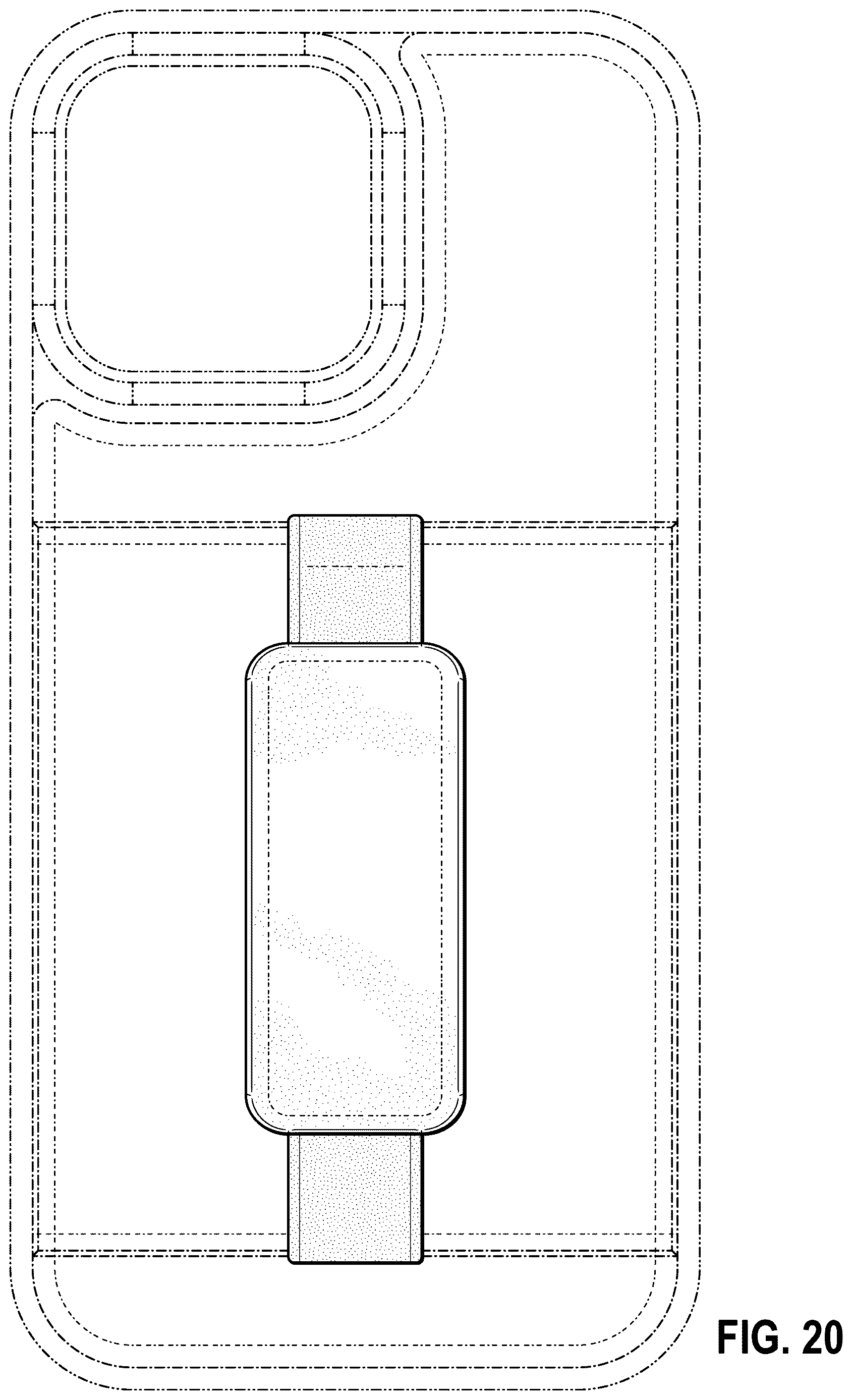 Patent USD1123910 Figure 14 – Cell phone case with strap