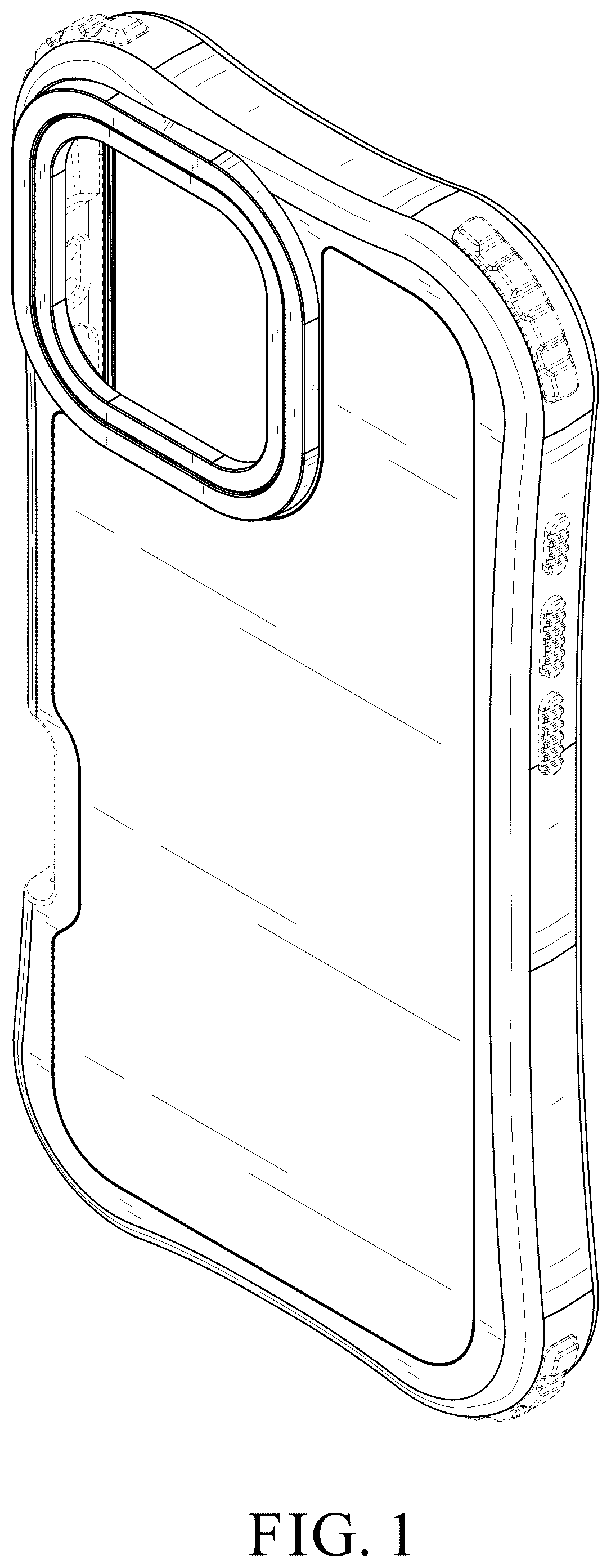 Patent USD1123911 Figure 1 – Phone case