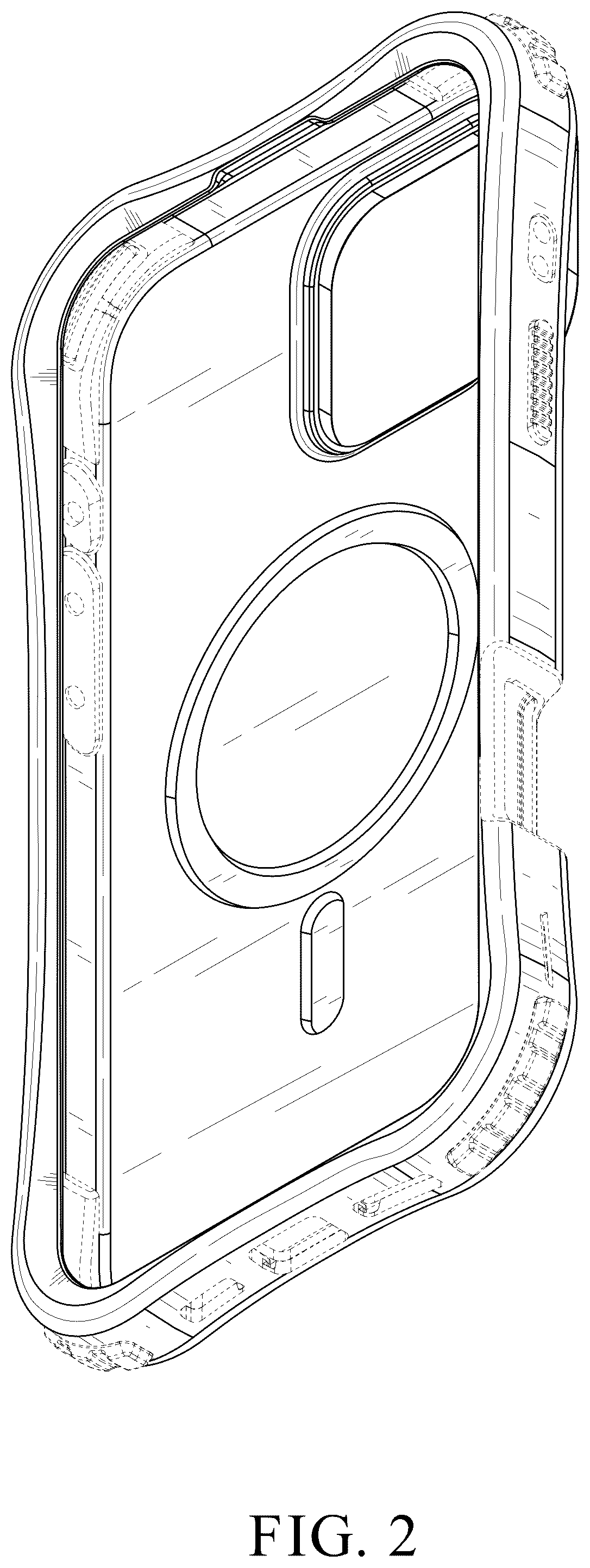 Patent USD1123911 Figure 2 – Phone case
