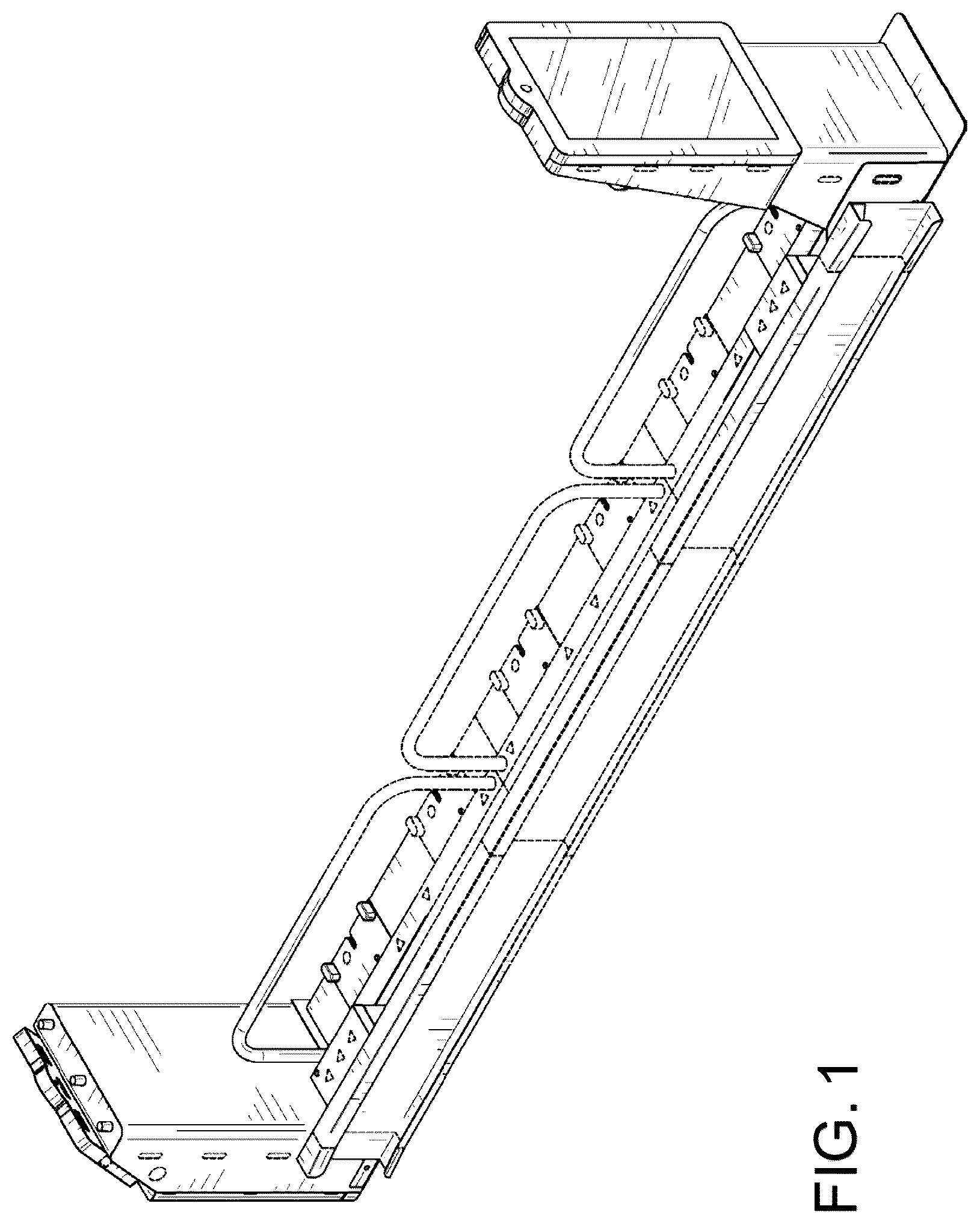 Patent USD1123917 Figure 1 – Stroller kiosk system
