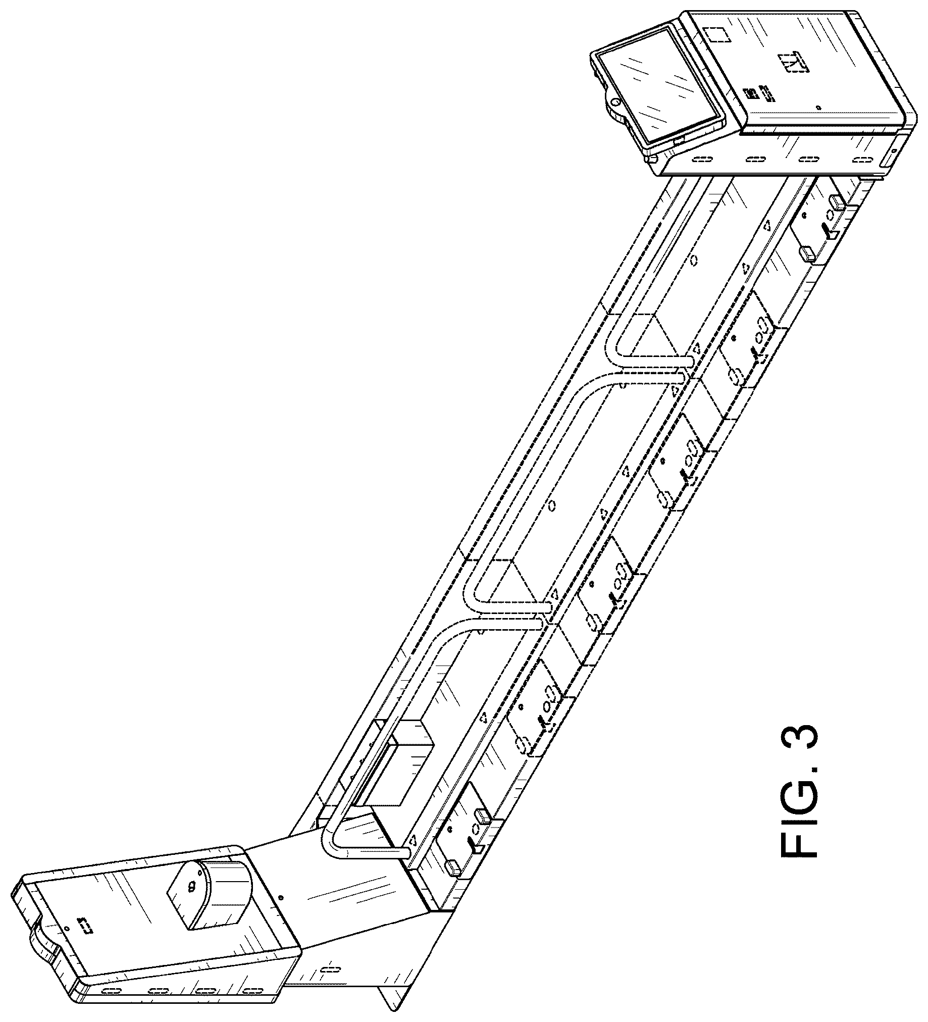 Patent USD1123917 Figure 3 – Stroller kiosk system