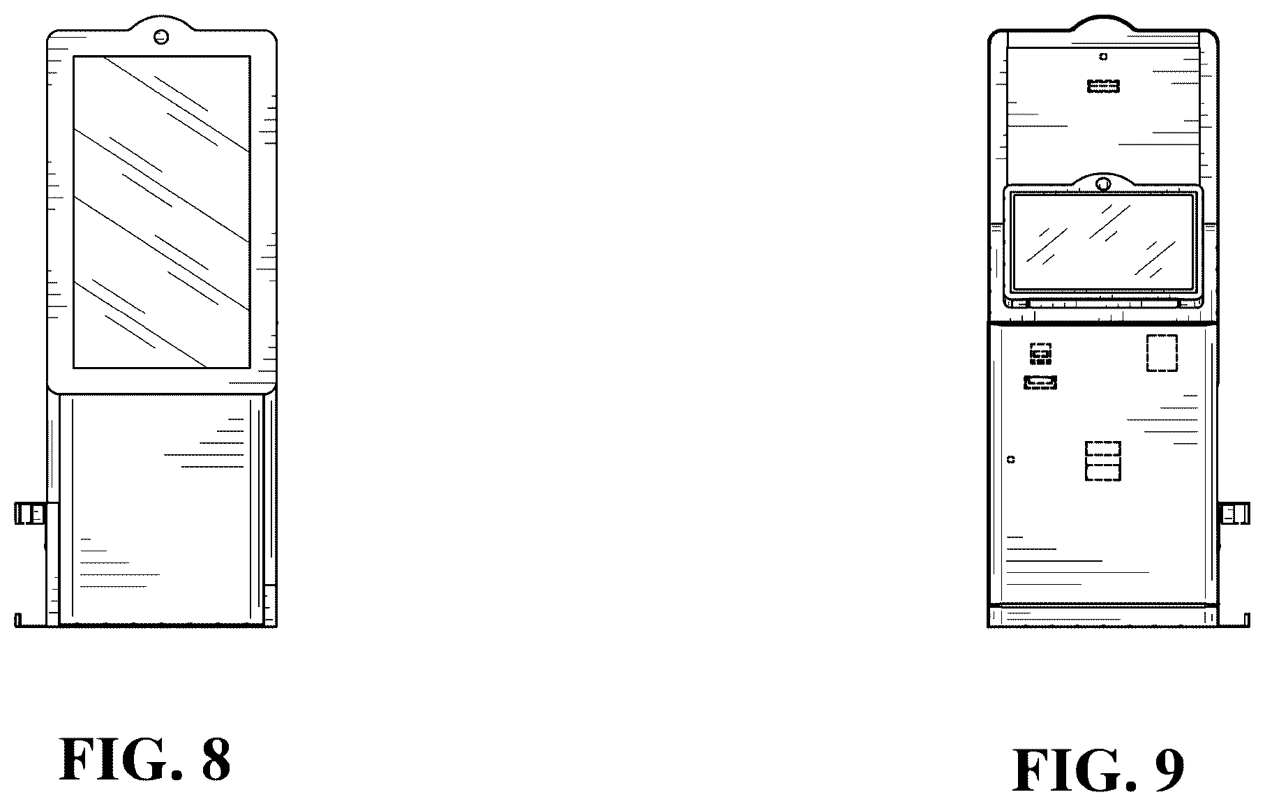 Patent USD1123917 Figure 7 – Stroller kiosk system