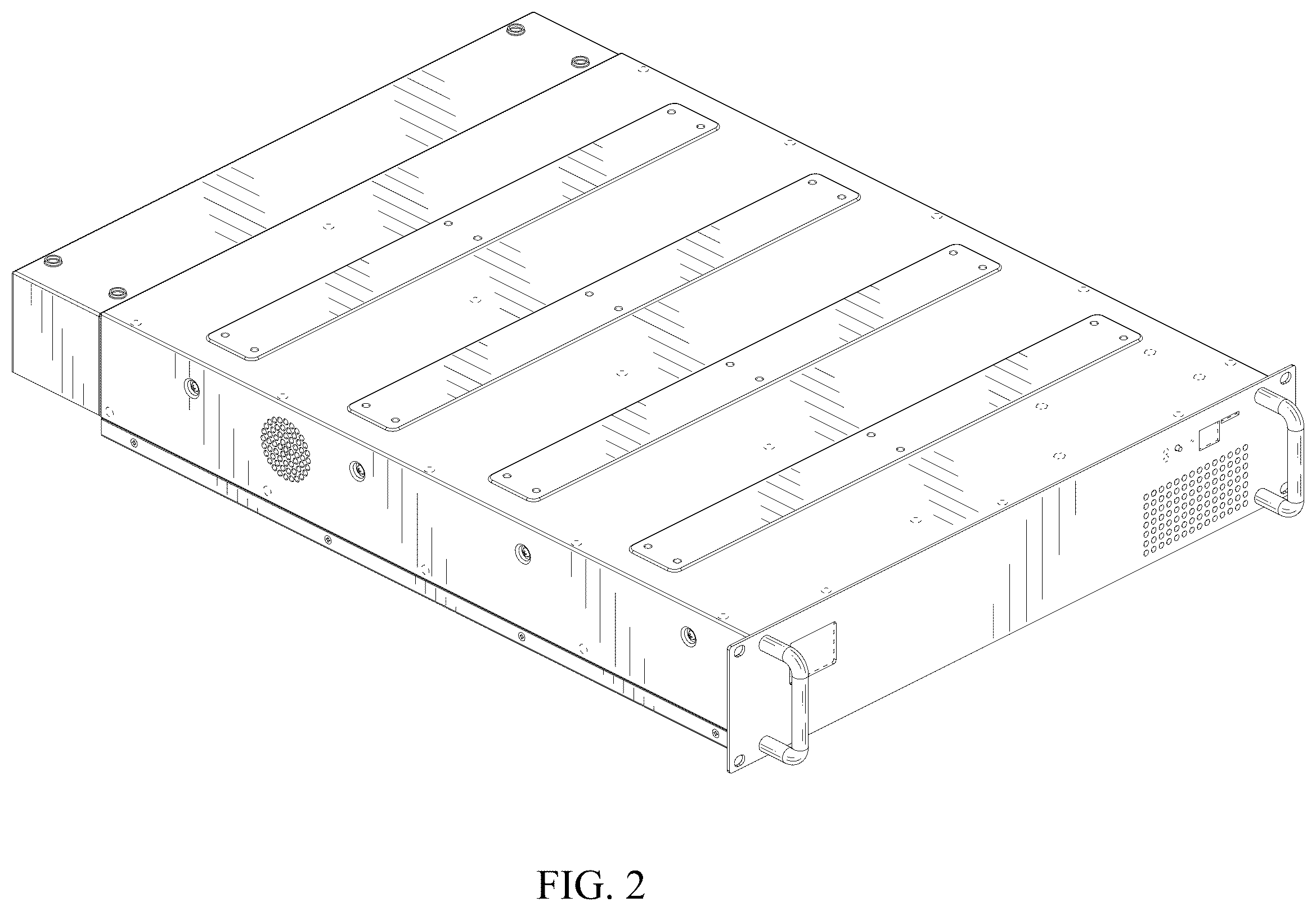 Patent USD1123918 Figure 2 – Modular liquid cooled server