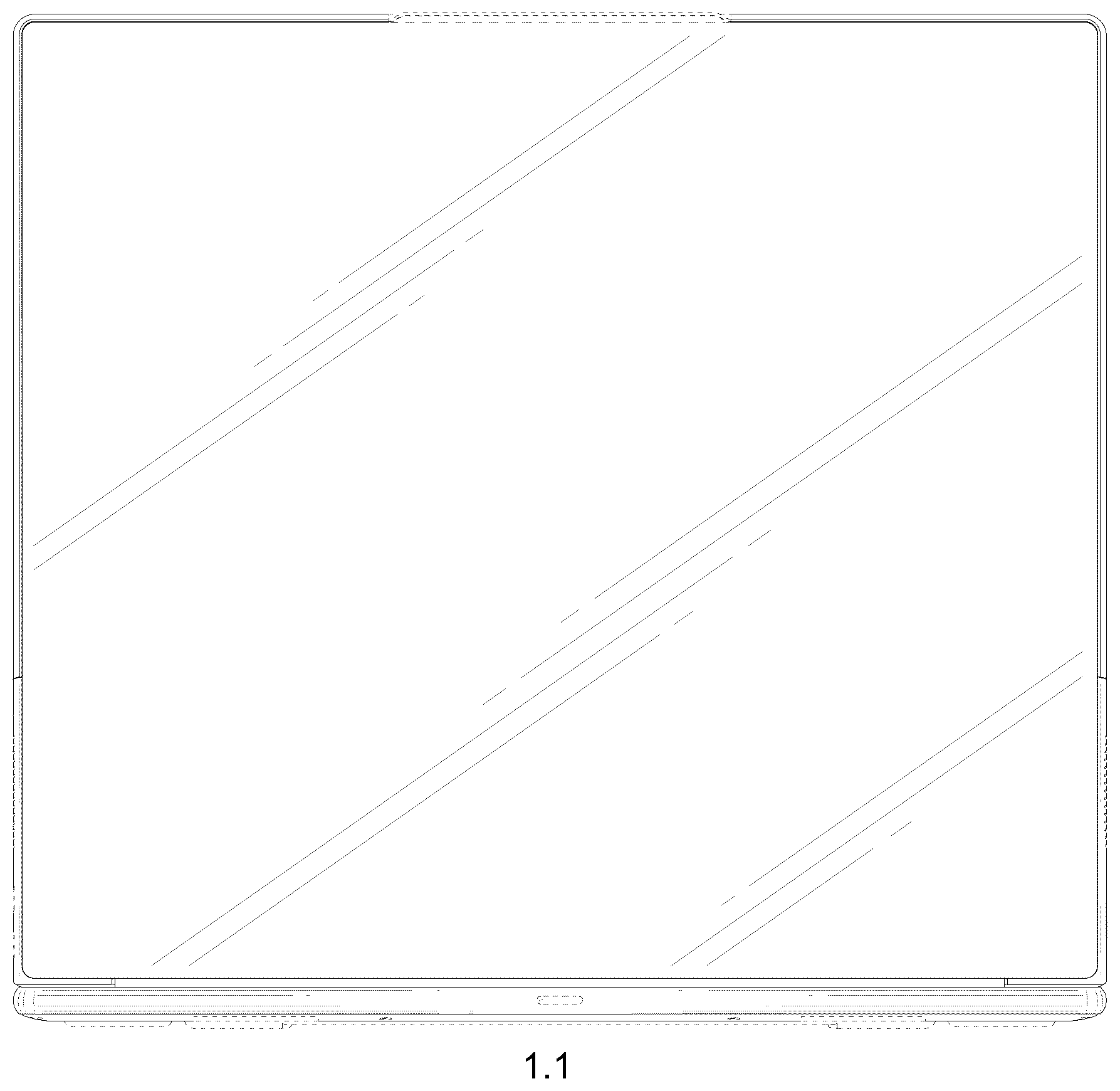 Patent USD1123920 — Laptop computer — Figure 1