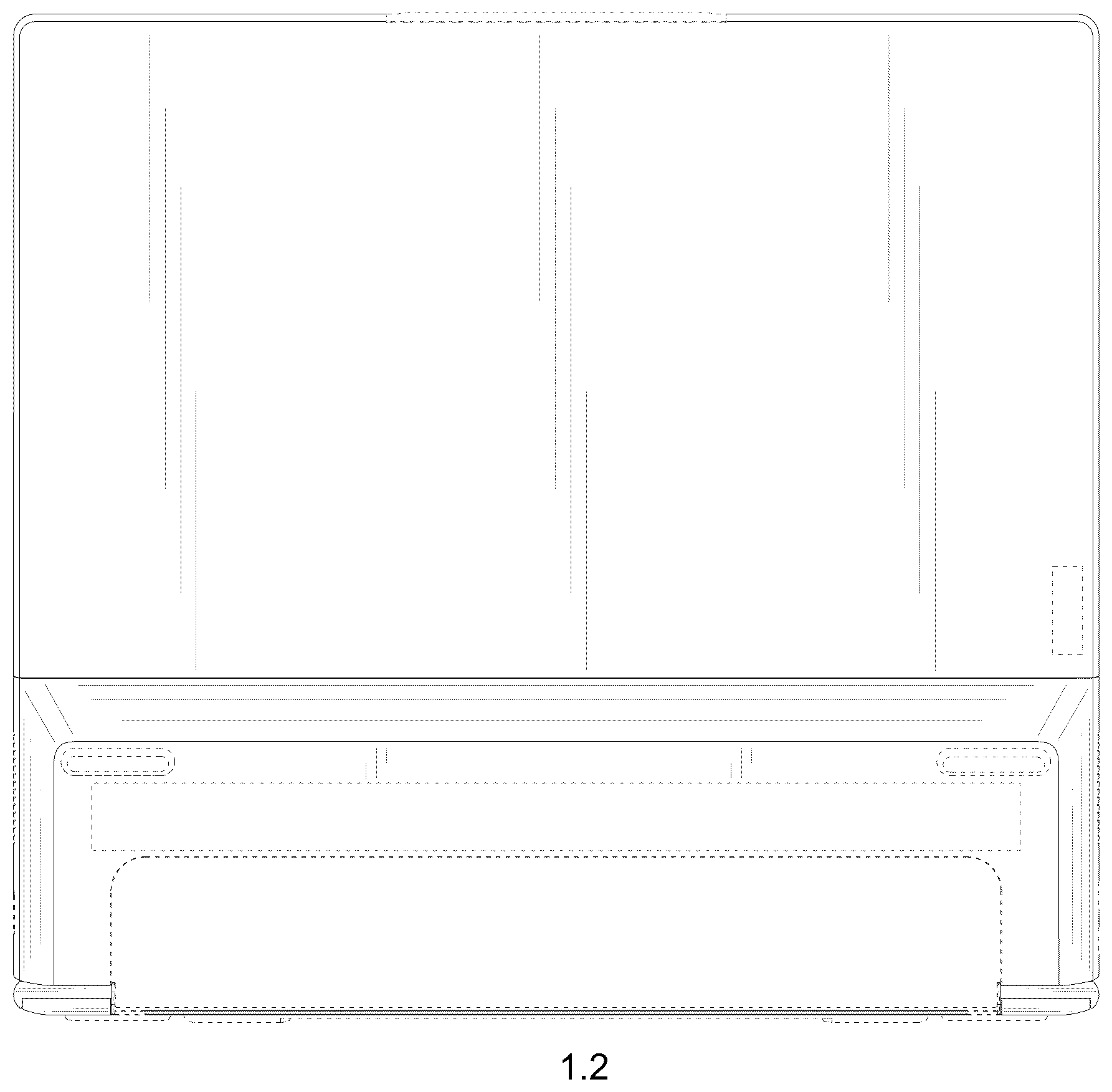 Patent USD1123920 Figure 2 – Laptop computer