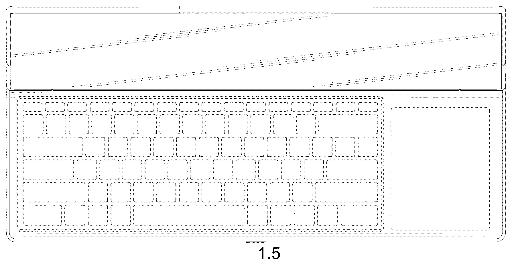 Patent USD1123920 Figure 5 – Laptop computer