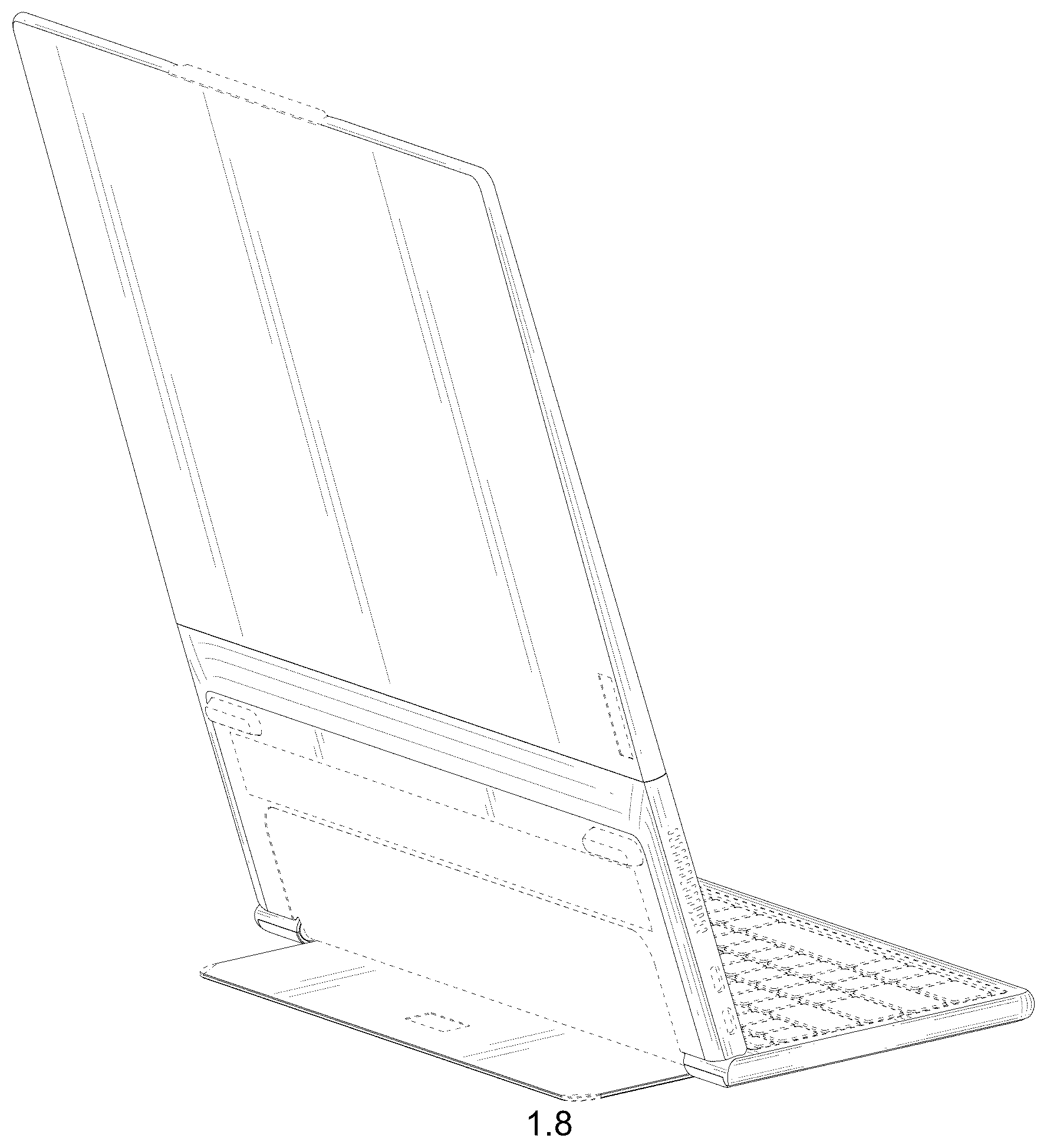 Patent USD1123920 Figure 8 – Laptop computer