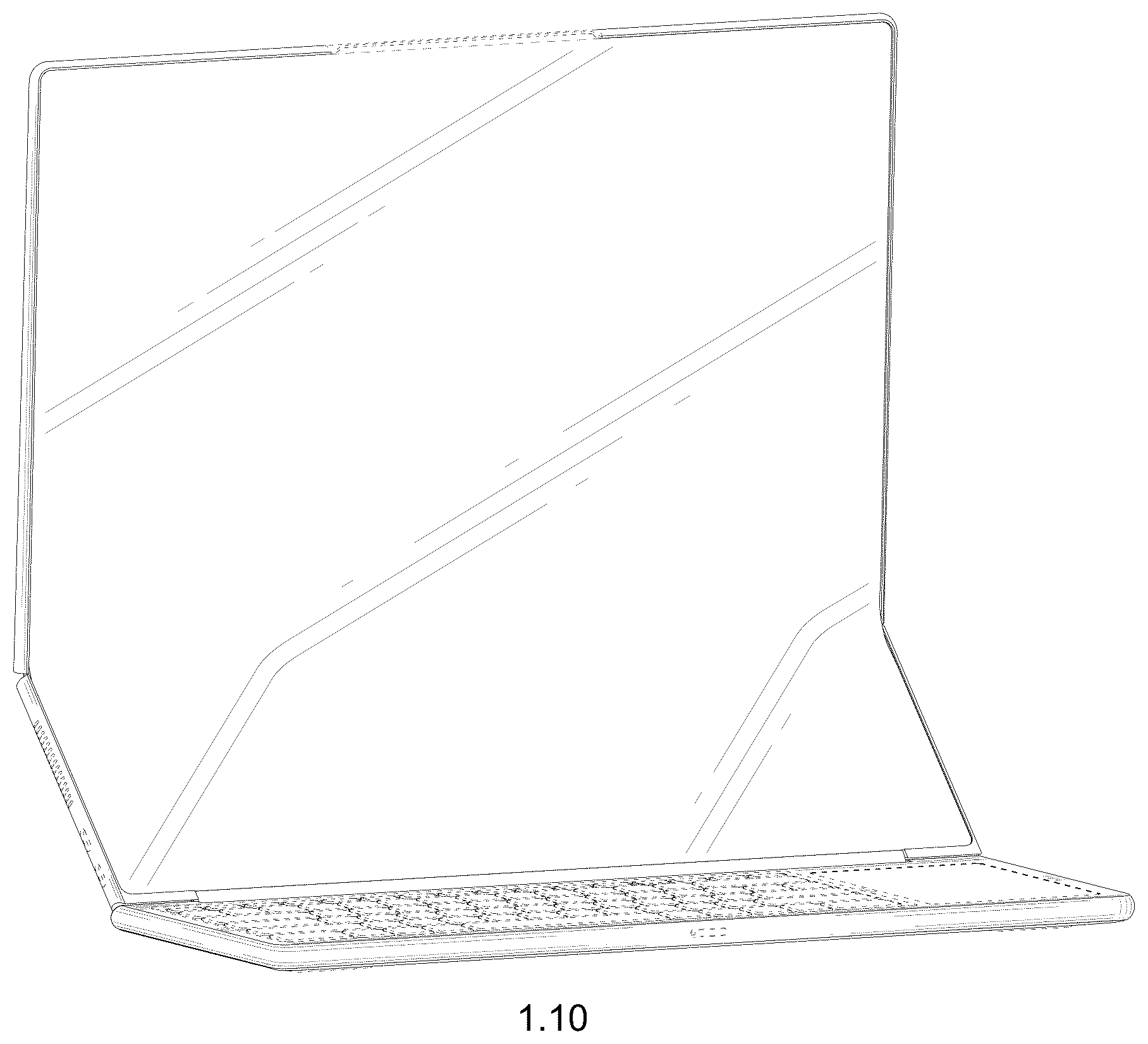 Patent USD1123920 Figure 10 – Laptop computer