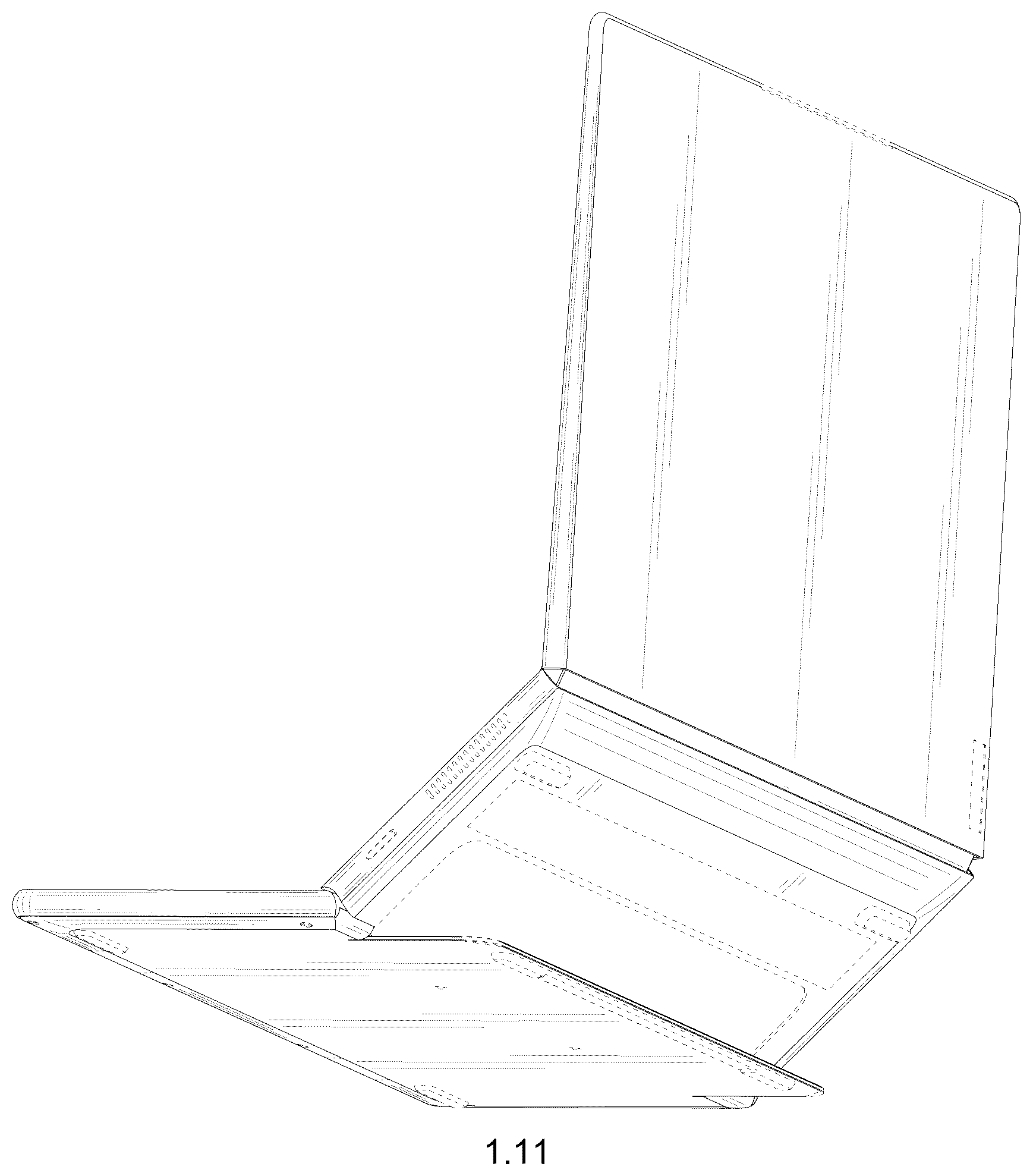 Patent USD1123920 Figure 11 – Laptop computer