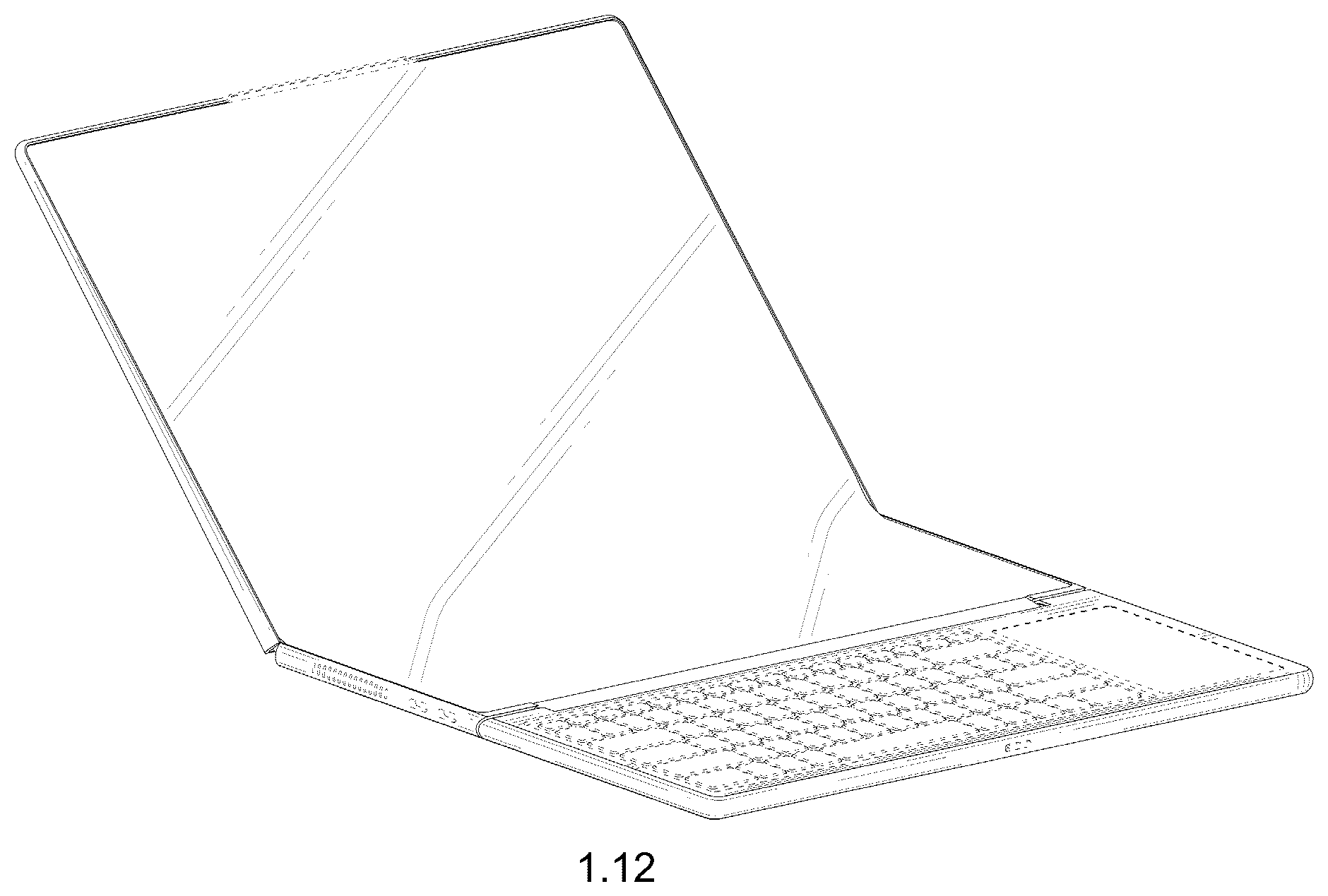 Patent USD1123920 Figure 12 – Laptop computer