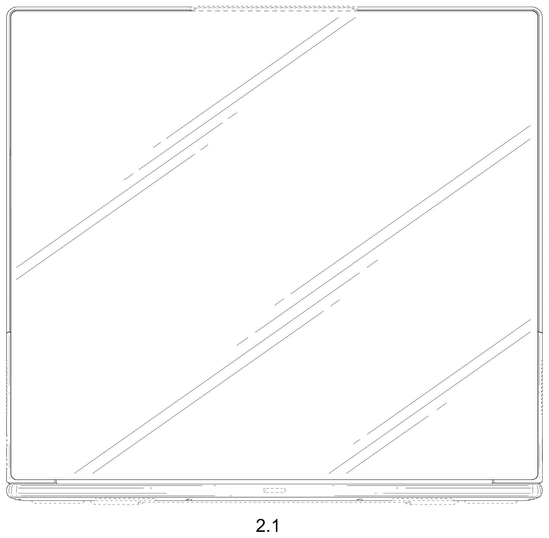 Patent USD1123920 Figure 16 – Laptop computer
