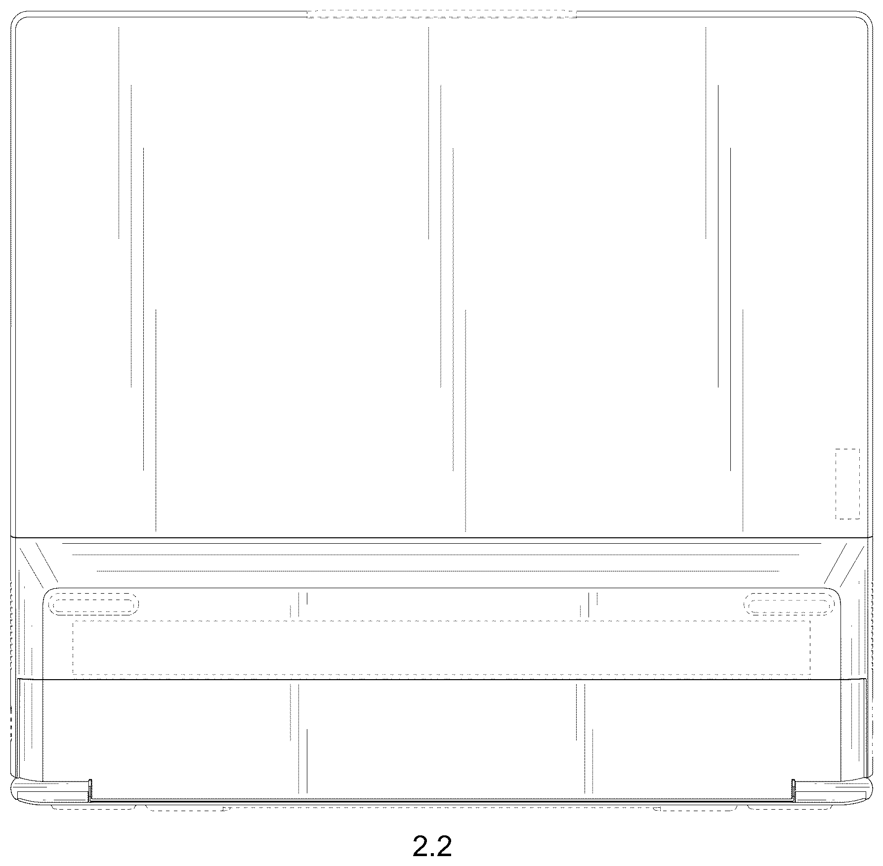 Patent USD1123920 Figure 17 – Laptop computer