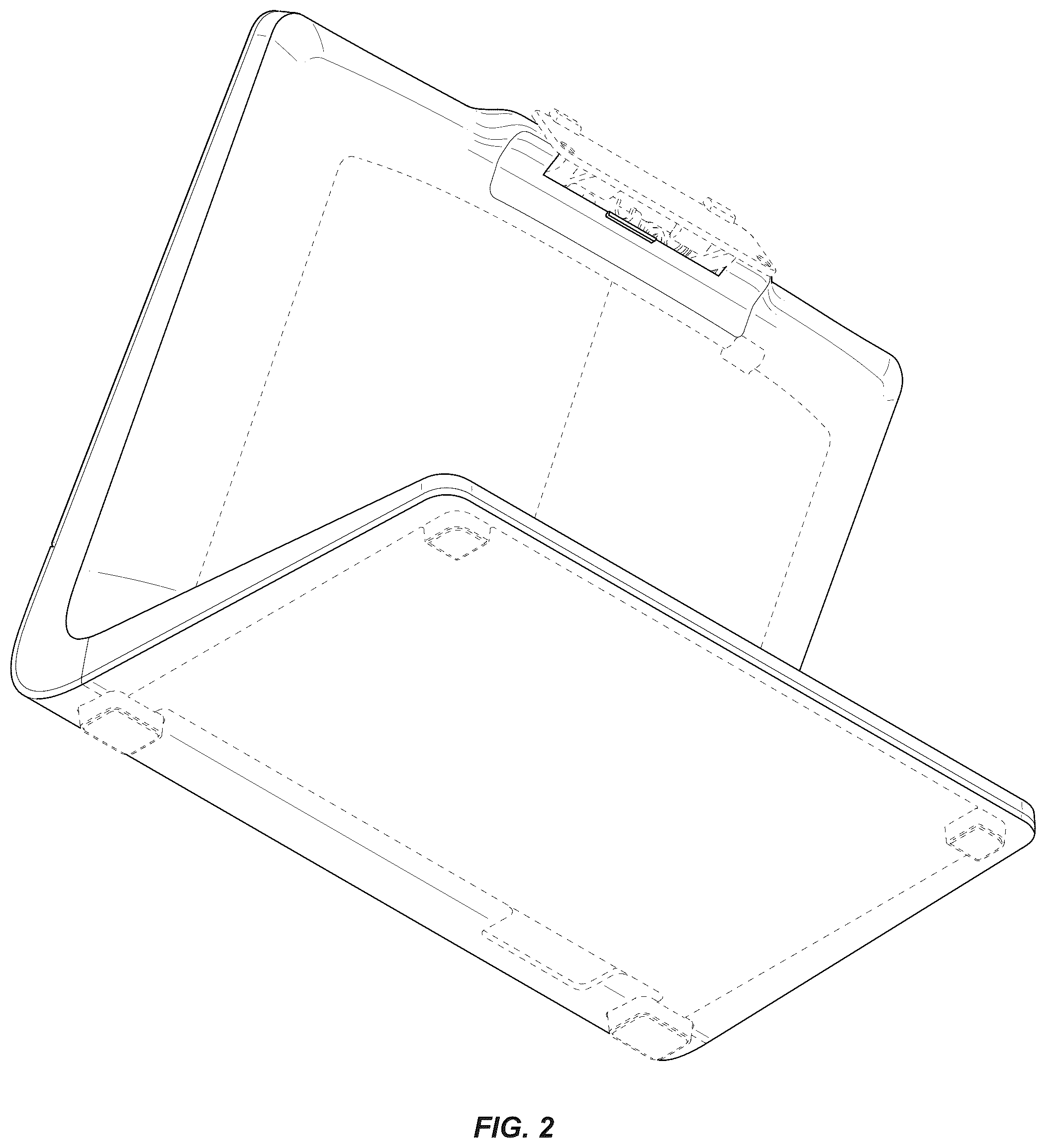 Patent USD1123923 Figure 2 – Display stand and/or stand with display