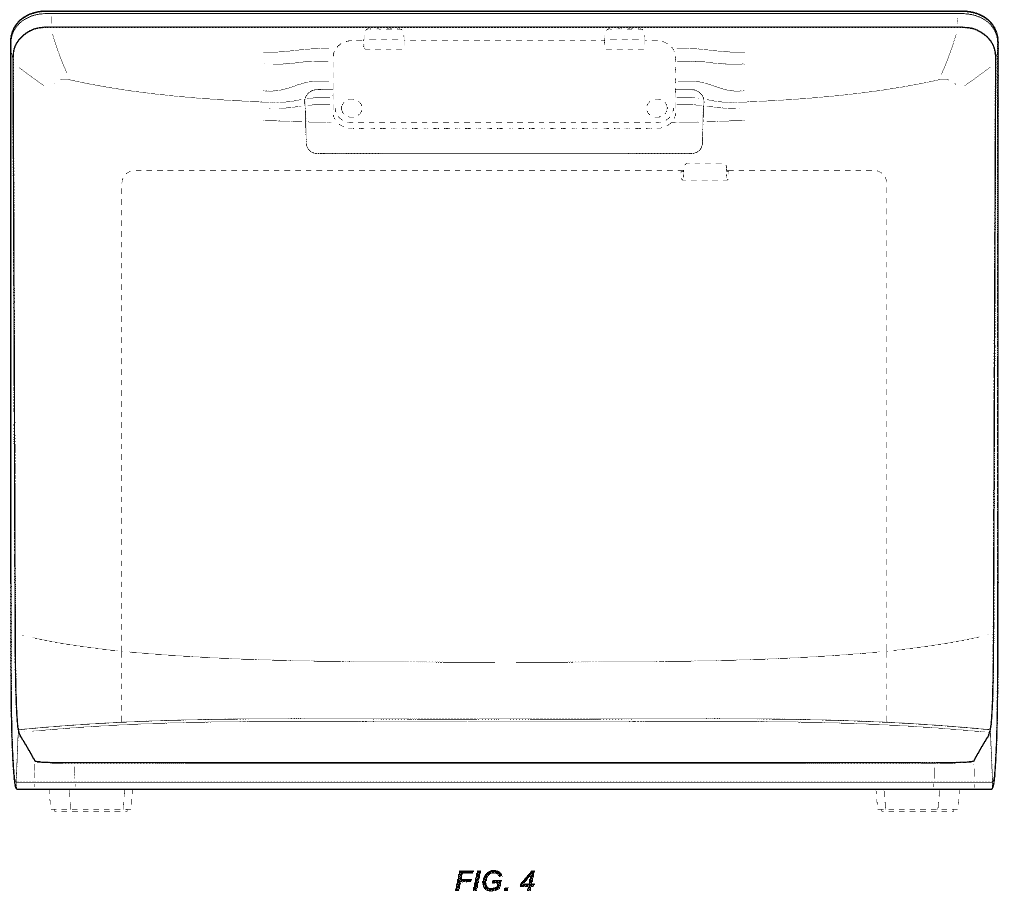 Patent USD1123923 Figure 4 – Display stand and/or stand with display