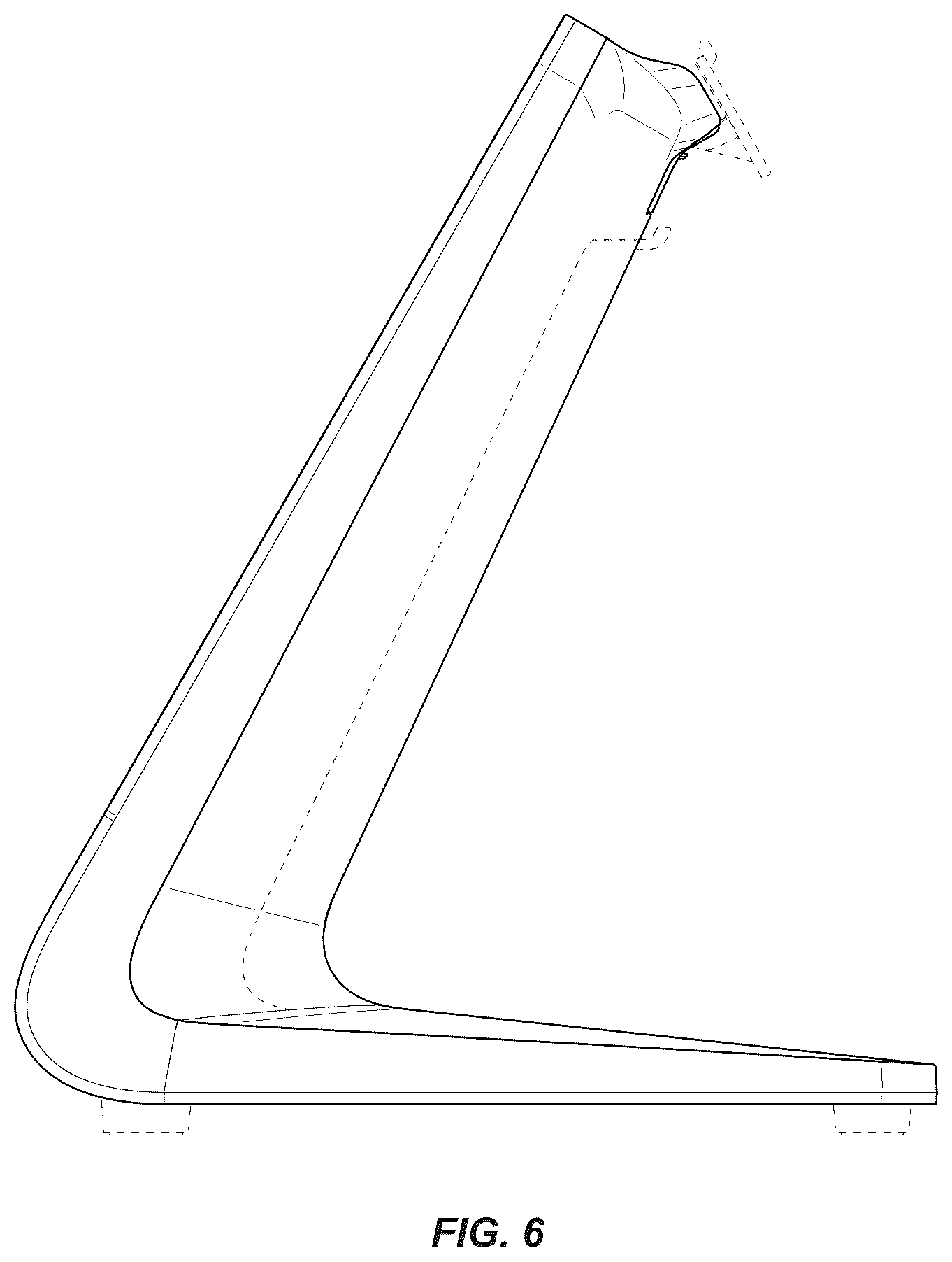 Patent USD1123923 Figure 6 – Display stand and/or stand with display