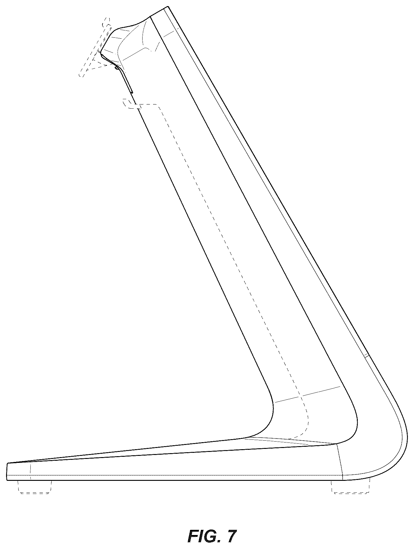 Patent USD1123923 Figure 7 – Display stand and/or stand with display