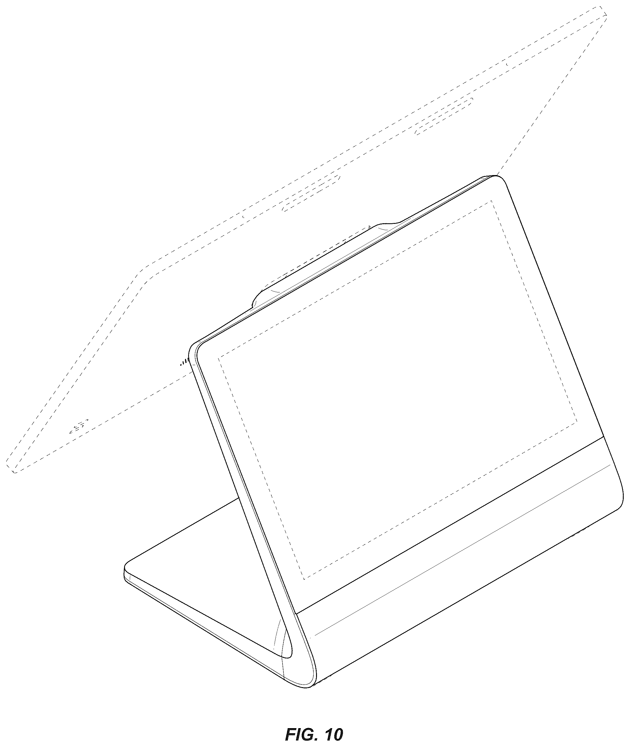 Patent USD1123923 Figure 10 – Display stand and/or stand with display