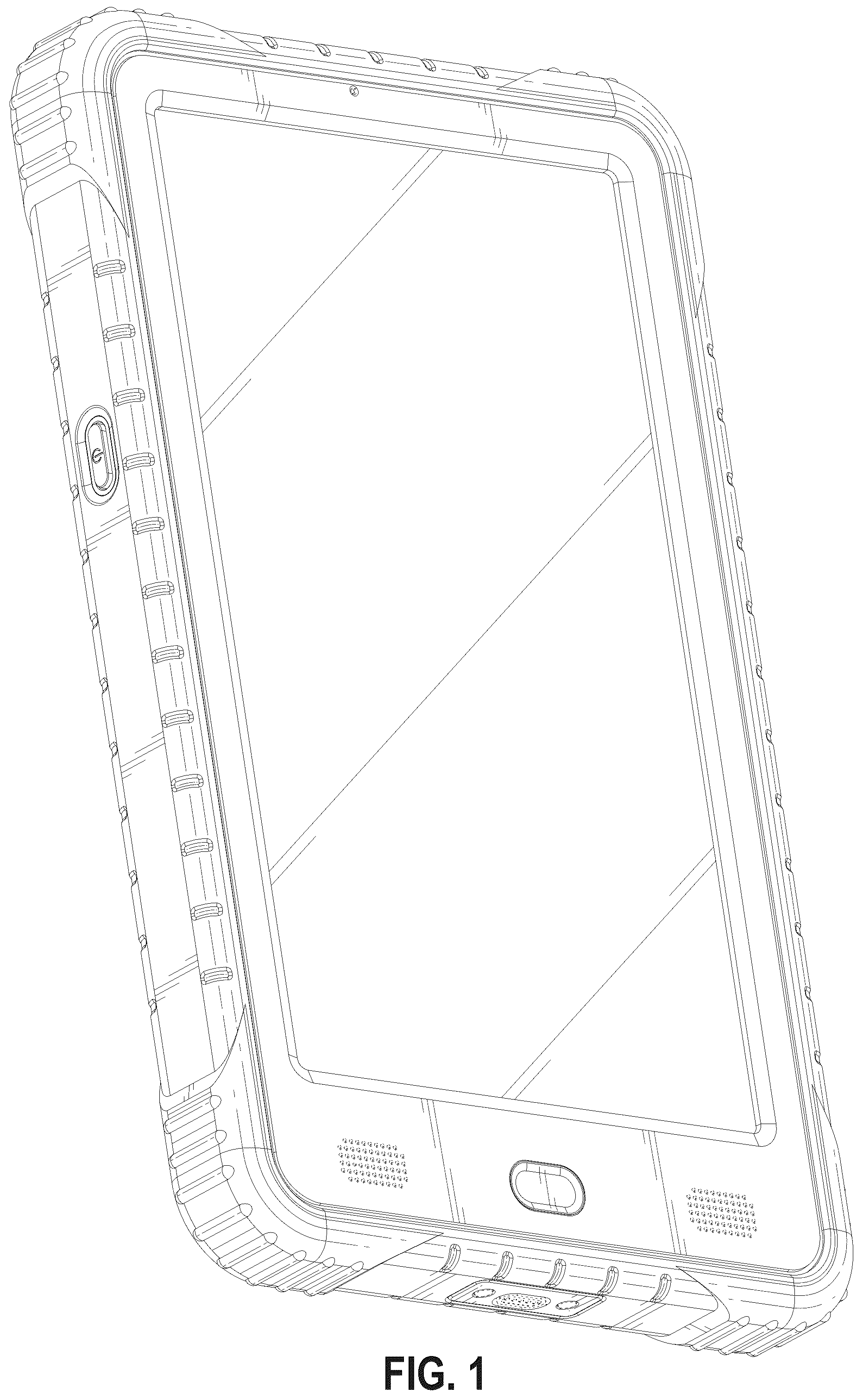 Patent USD1123925 Figure 1 – Tablet computer