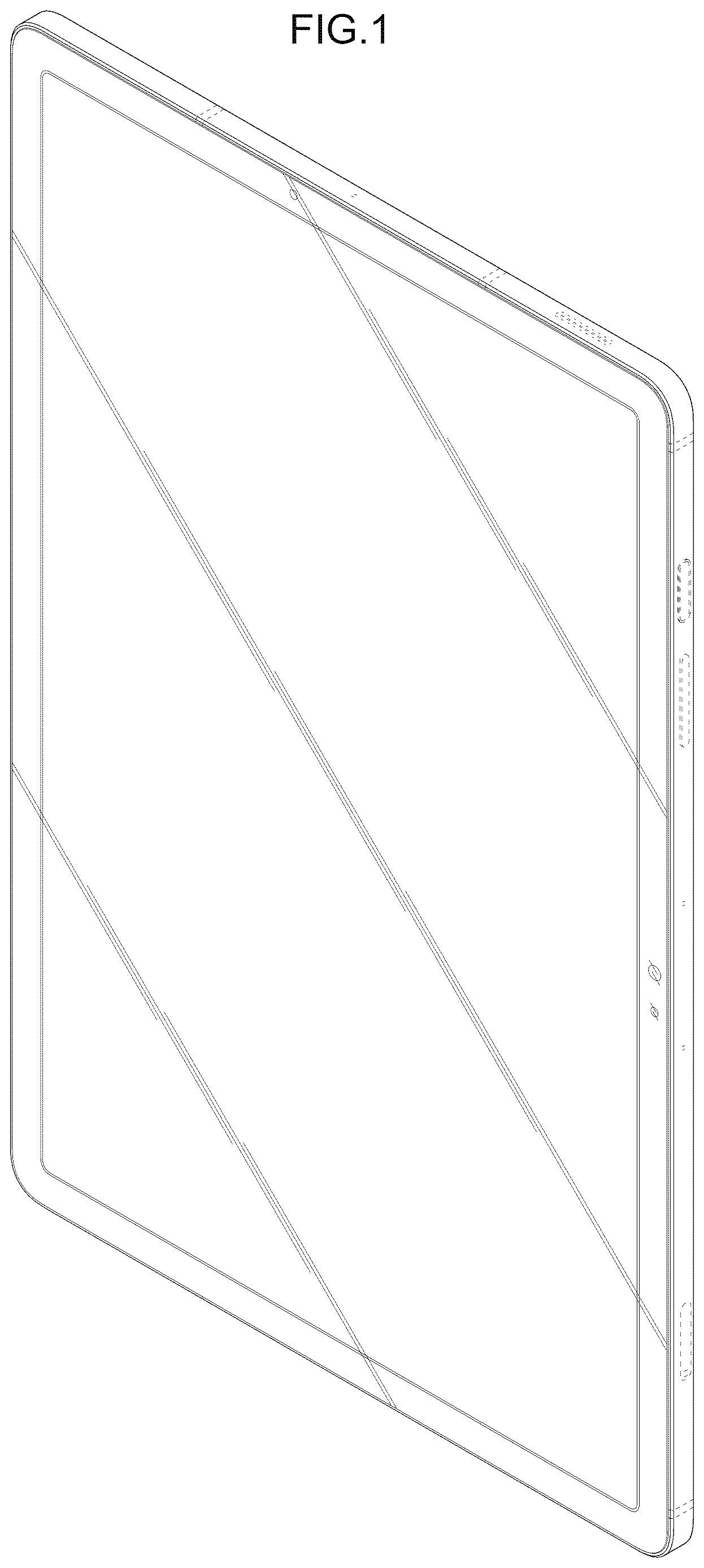 Patent USD1123926 Figure 1 – Electronic device