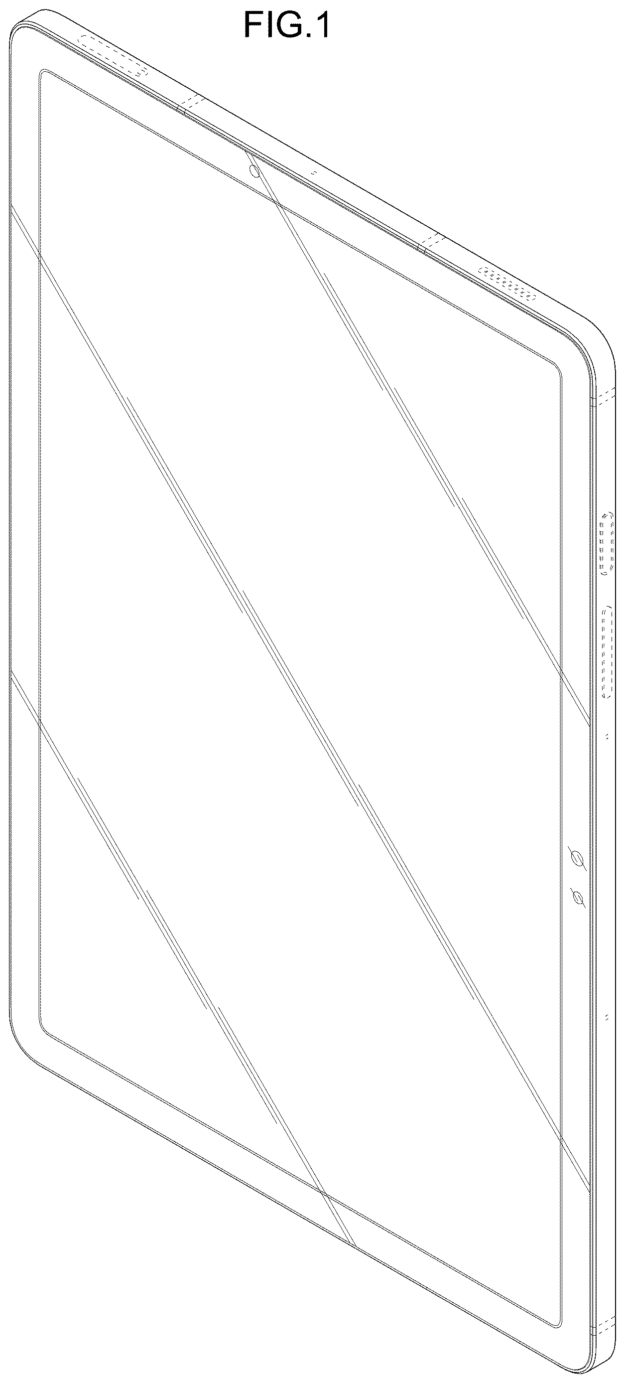 Patent USD1123927 Figure 1 – Electronic device