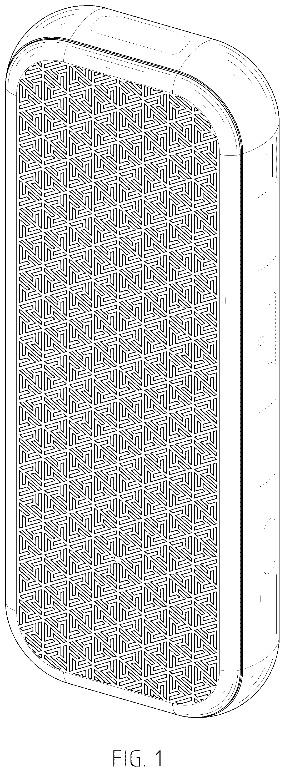 Patent USD1123929 Figure 1 – Portable cloud terminal