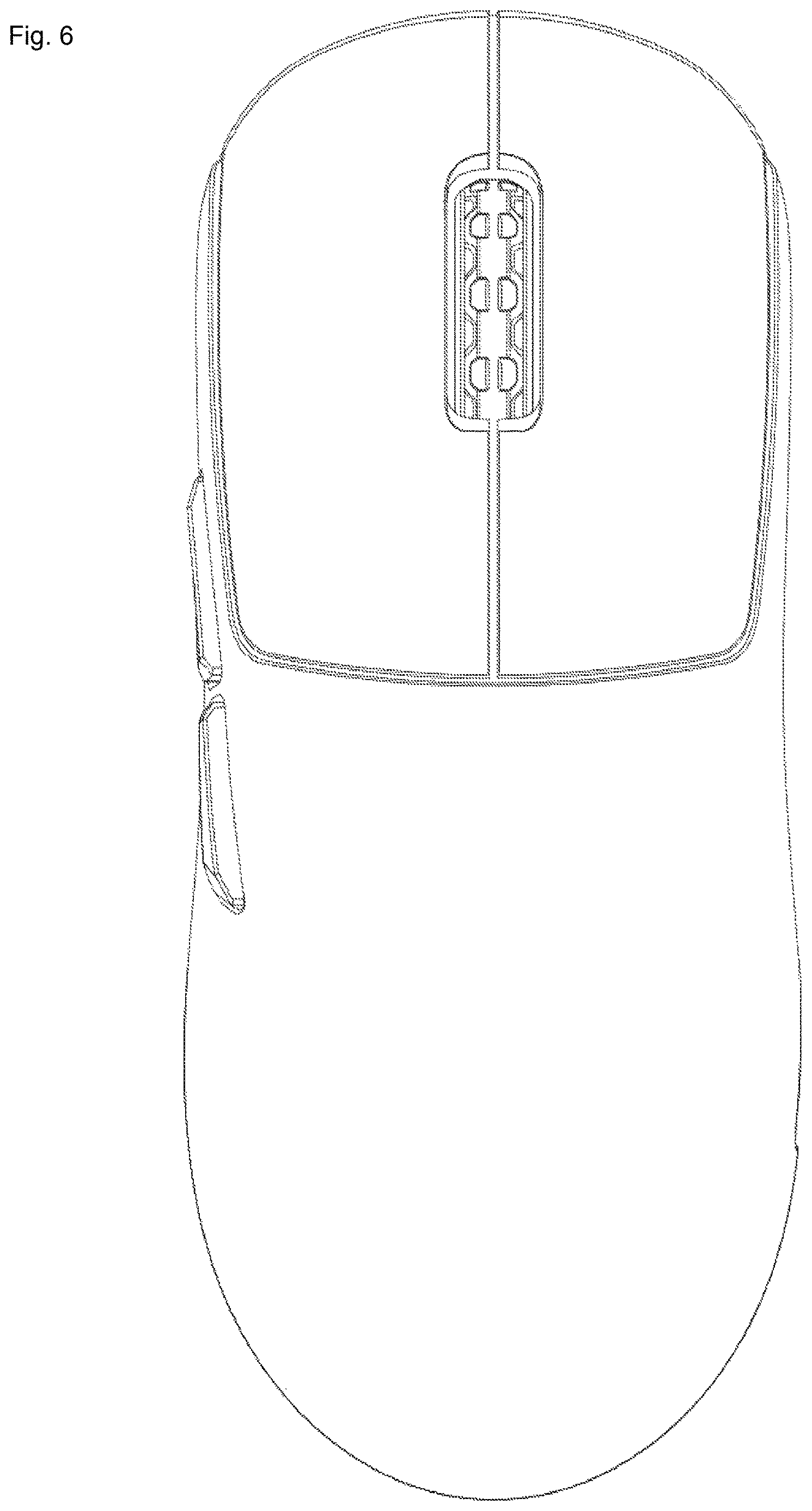 Patent USD1123934 Figure 6 – Computer mouse